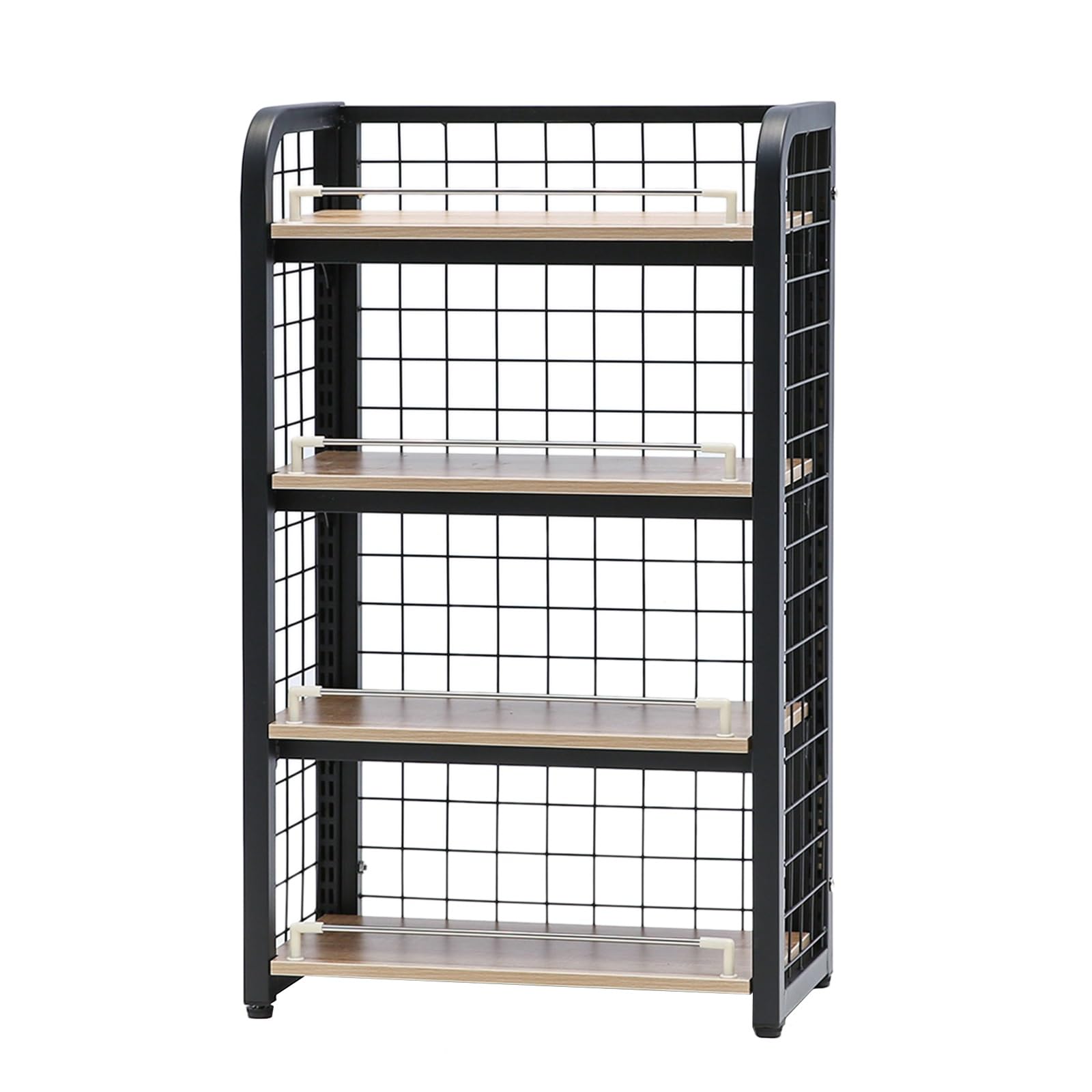 Verstellbares Regal mit 4 Ebenen für Einzelhandel und Heimorganisation, platzsparendes Regal für Supermärkte, Convenience Stores, Garage, Speisekammer