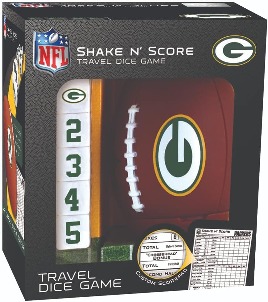 MasterPieces NFL Dallas Cowboys Shake N' Score Travel Dice Game, For 2 Players, Ages 6+, Multi, One Size (41528) : Sports & Outdoors