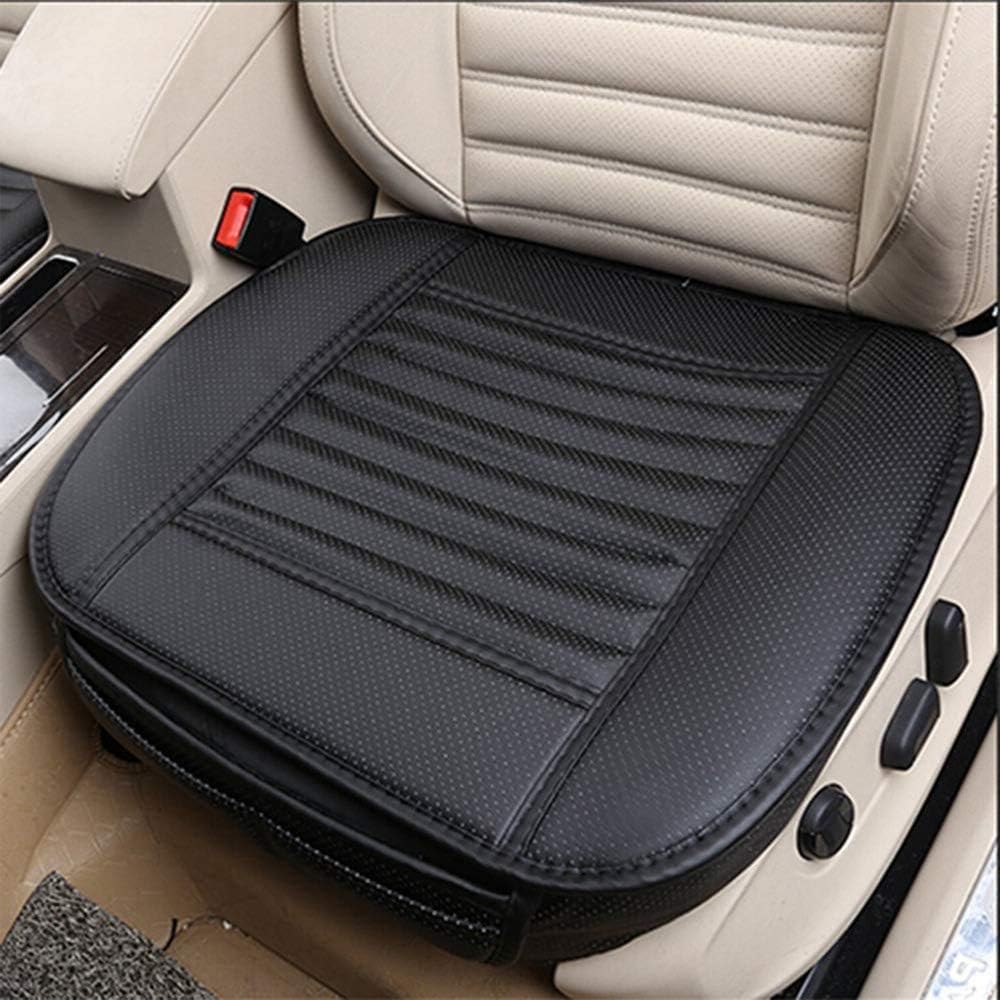 Car Seat Covers Leather, Comfortable and Breathable Four Seasons General Pu Leather Bamboo Car Seat Pads, Car Interior Seat Cushion(black)