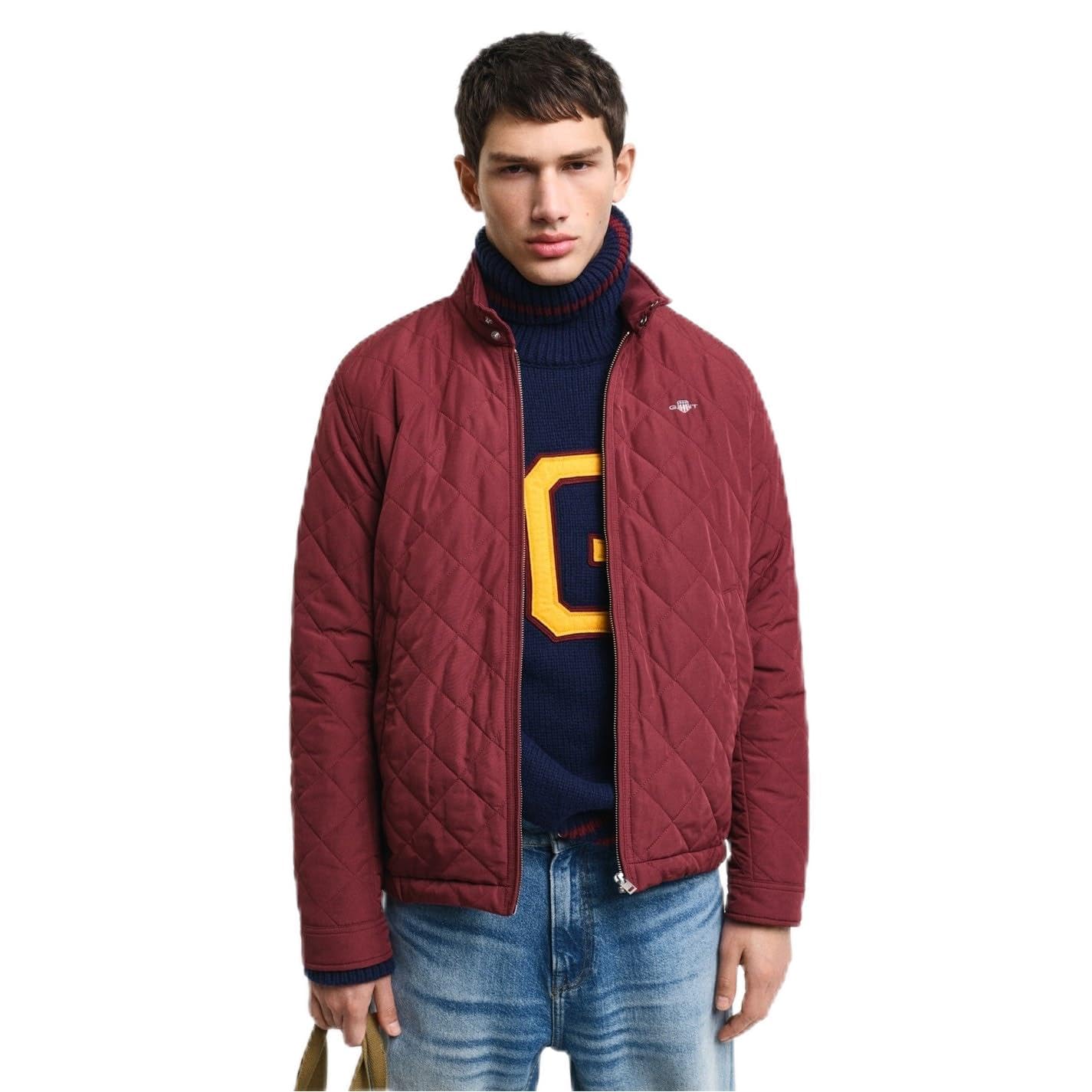 GANT Uomo Giacca Imbottita Per Antivento, Evening Blue