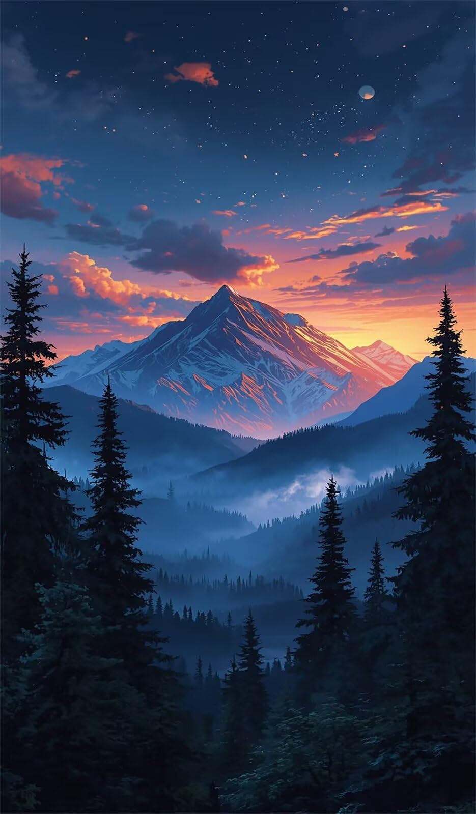 Puzzle 1314 Piezas para Adultos y Familia, Rompecabezas de Bosques Montaña, 75x50 cm, Juego de Mesa de Descompresión y Pasatiempo, Regalo Creativo Navidad y Cumpleaños