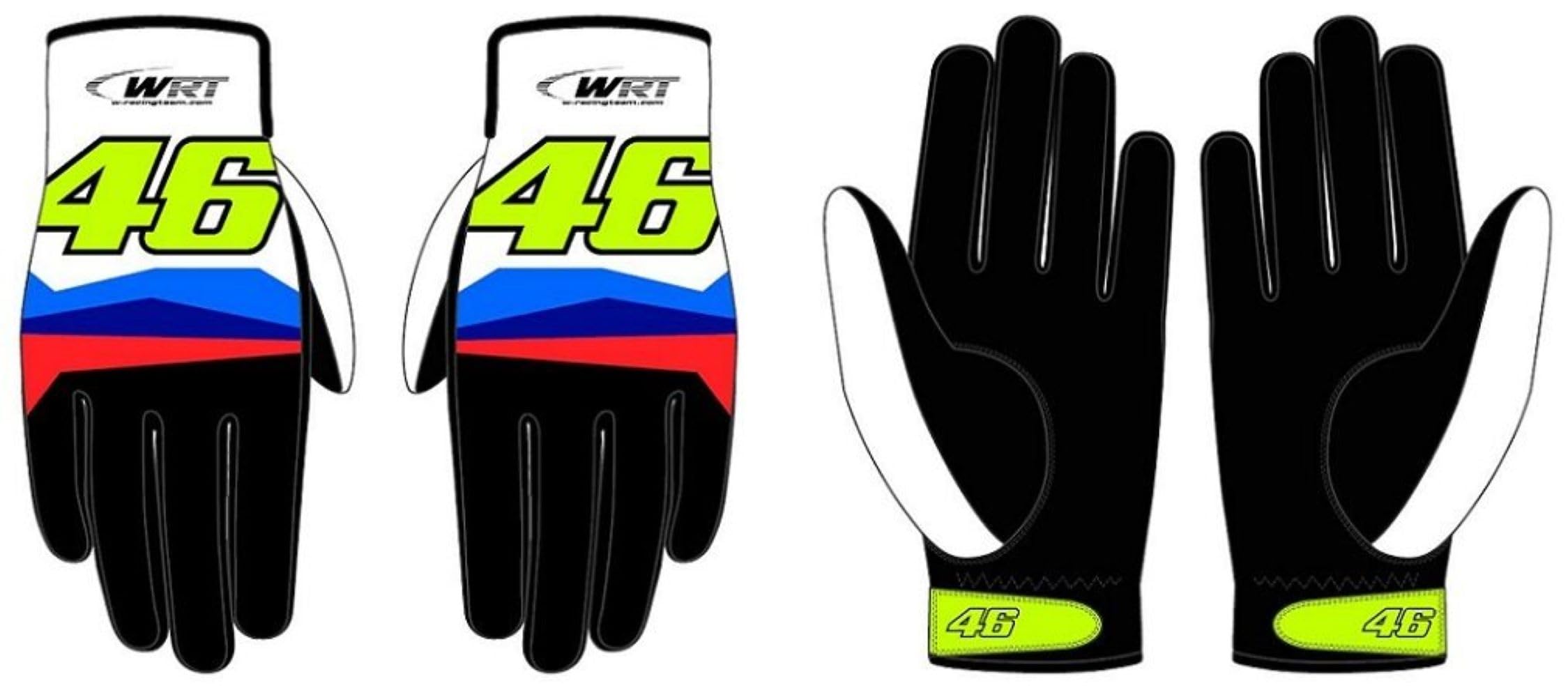 Valentino Rossi Gants VR46 WRT Line, Unisexe, XL, Multi