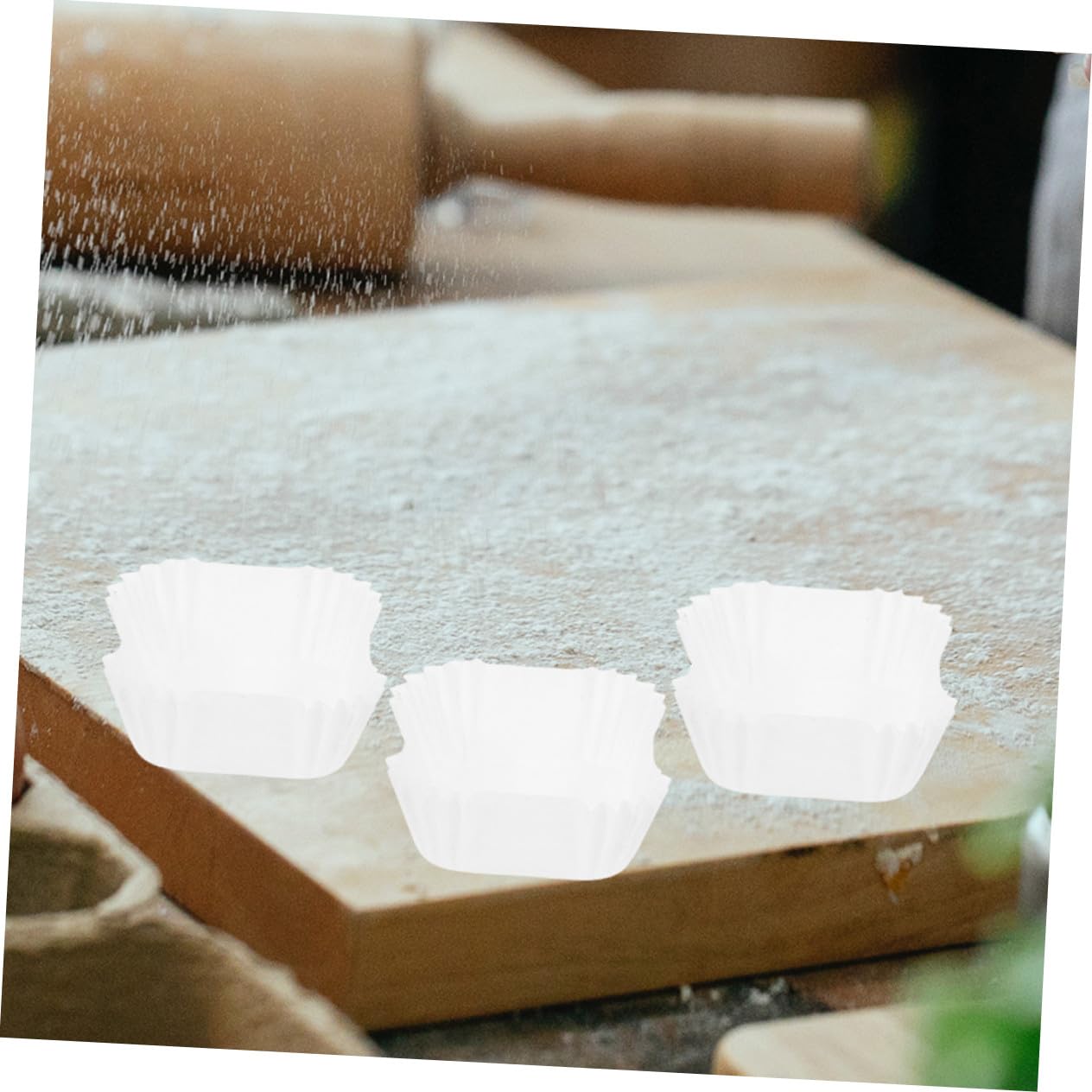 2000 piezas Unidades Envoltorios para Cupcakes Papel Alimentario para Hornear Pasteles y Muffins Medio