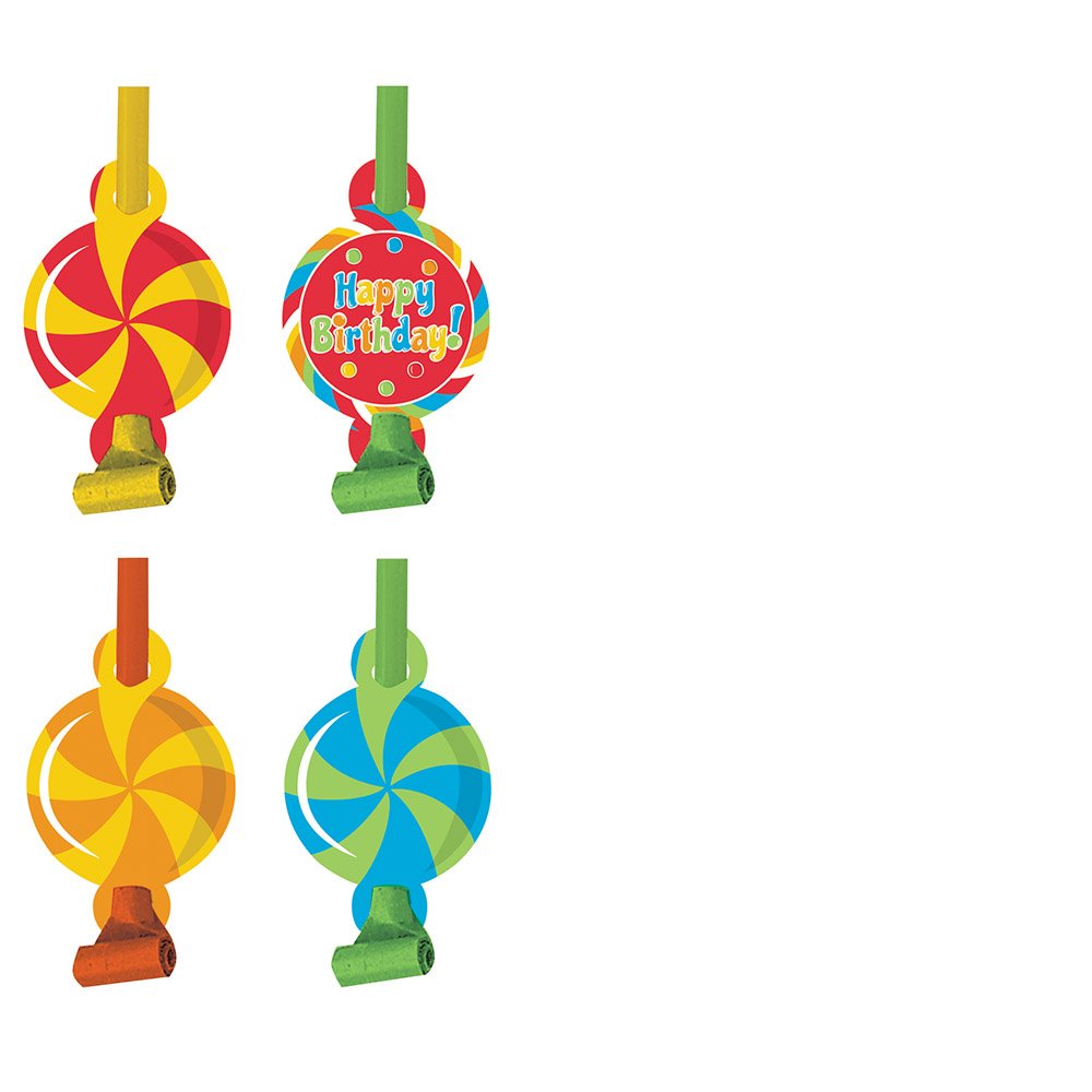 8-Count Birthday Party Blowouts, Sugar Buzz