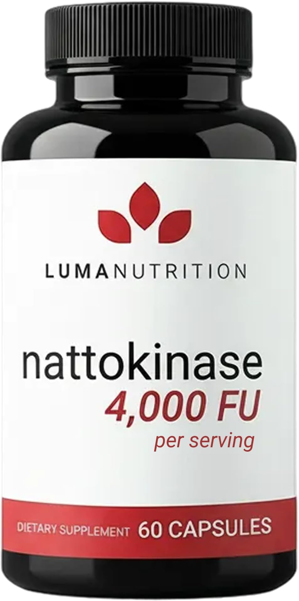 Nattokinase Supplement - Natto 4000 FU Per Serving, Premium Heart Health Support - Vegan & Gluten Free - 60 Capsules, 30 Servings
