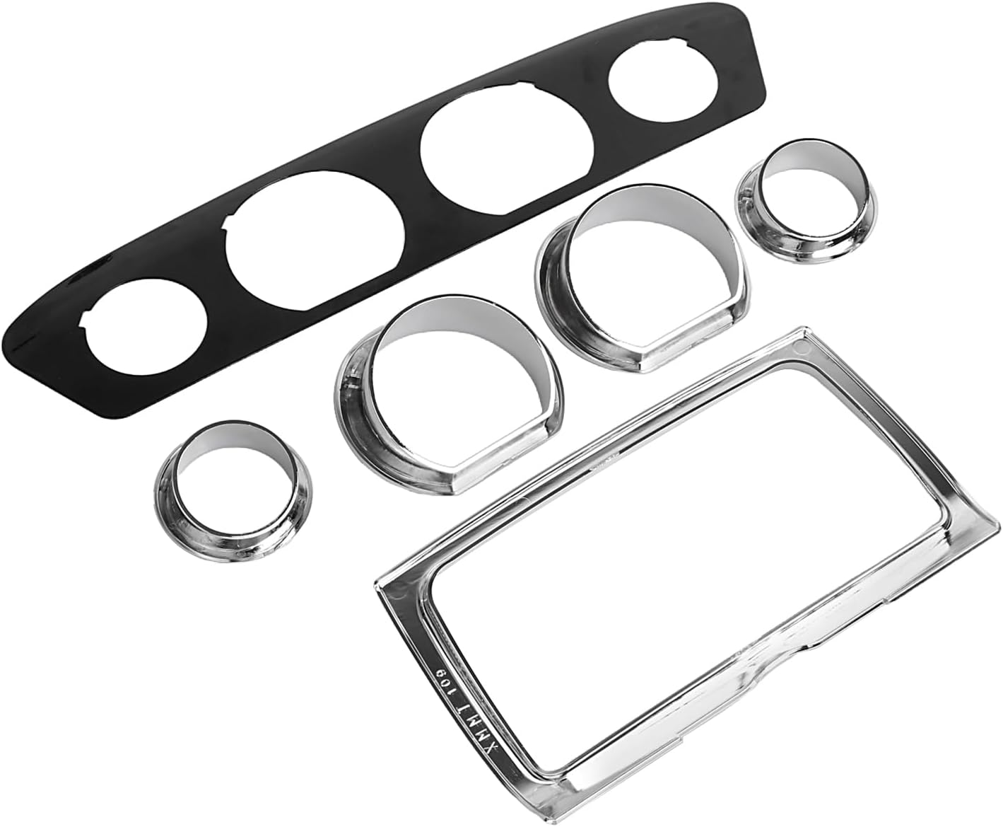 Stereo Accent Gauge Bezel Trim Ring Kit For Harley Electra Glide Ultra Classic FLHTCU Street Glide Special FLHXS Ultra Limited FLHTK Tri Glide Ultra FLHTCUTG 2014-2023
