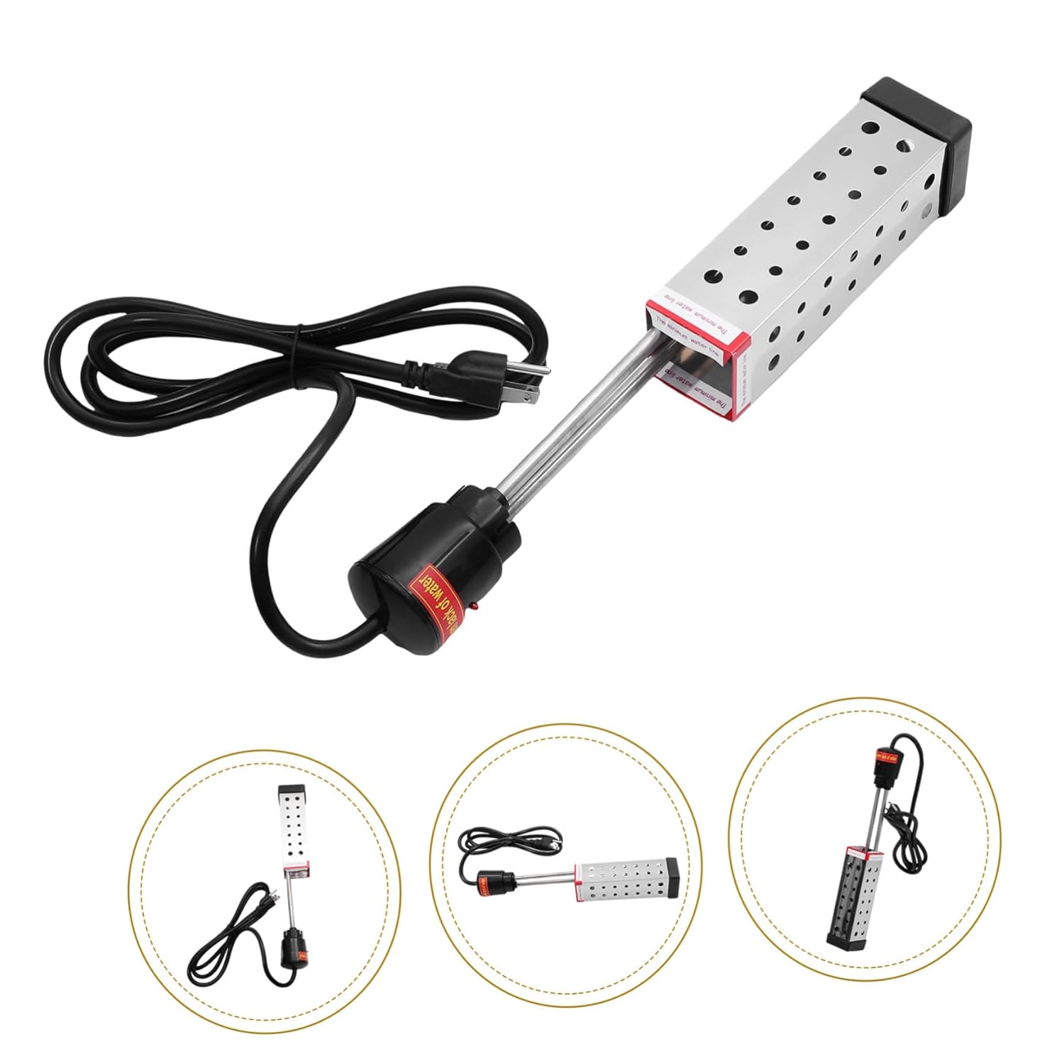 1500W Pool Heater Ground and Inground Pools 110-125V Heating Tube Reliable Temperature Control Practical Warmer for Swimming Supplies