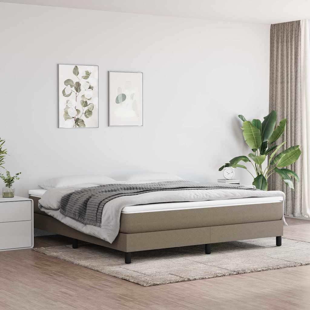 Materac kieszeniowy ze sprężynami kieszeniowymi, średni, taupe, 160 x 200 x 20 cm, materiał ze sprężynami kieszeniowymi, wygodna pianka, nadaje się do łóżka podwójnego i stelaża, idealny do