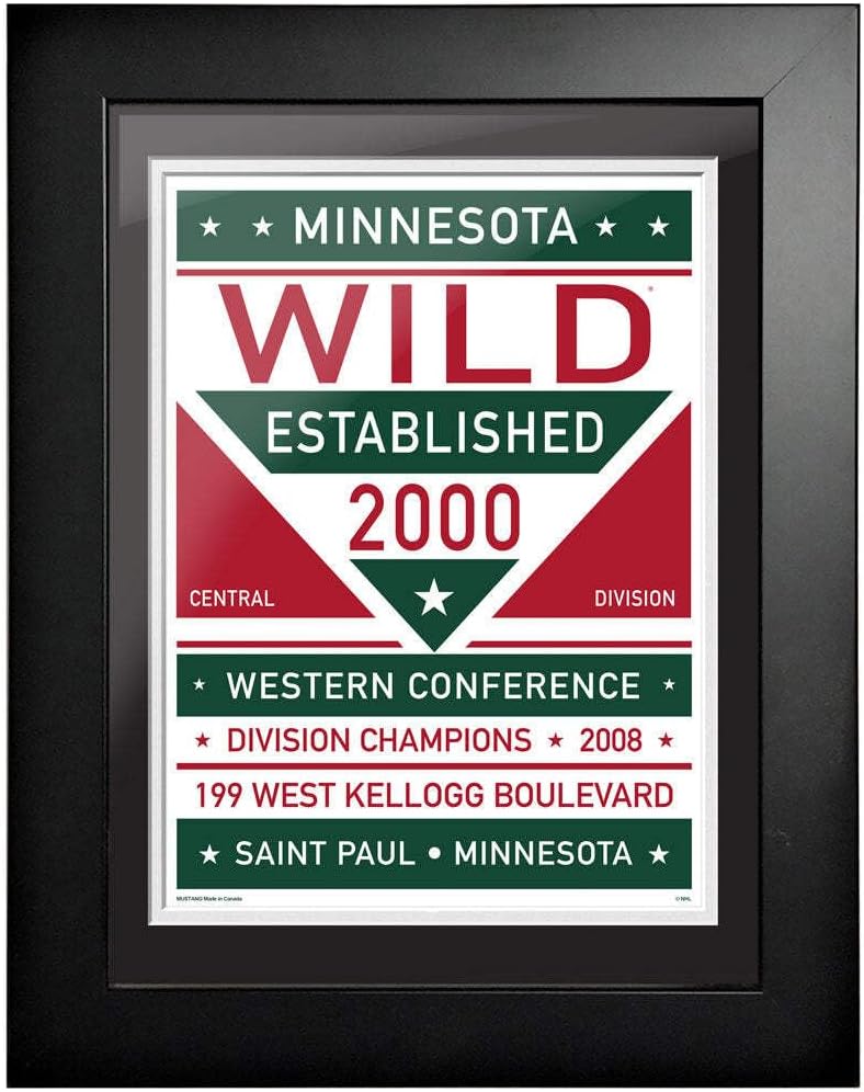 That's My Ticket Minnesota Wild Team History Framed Artwork