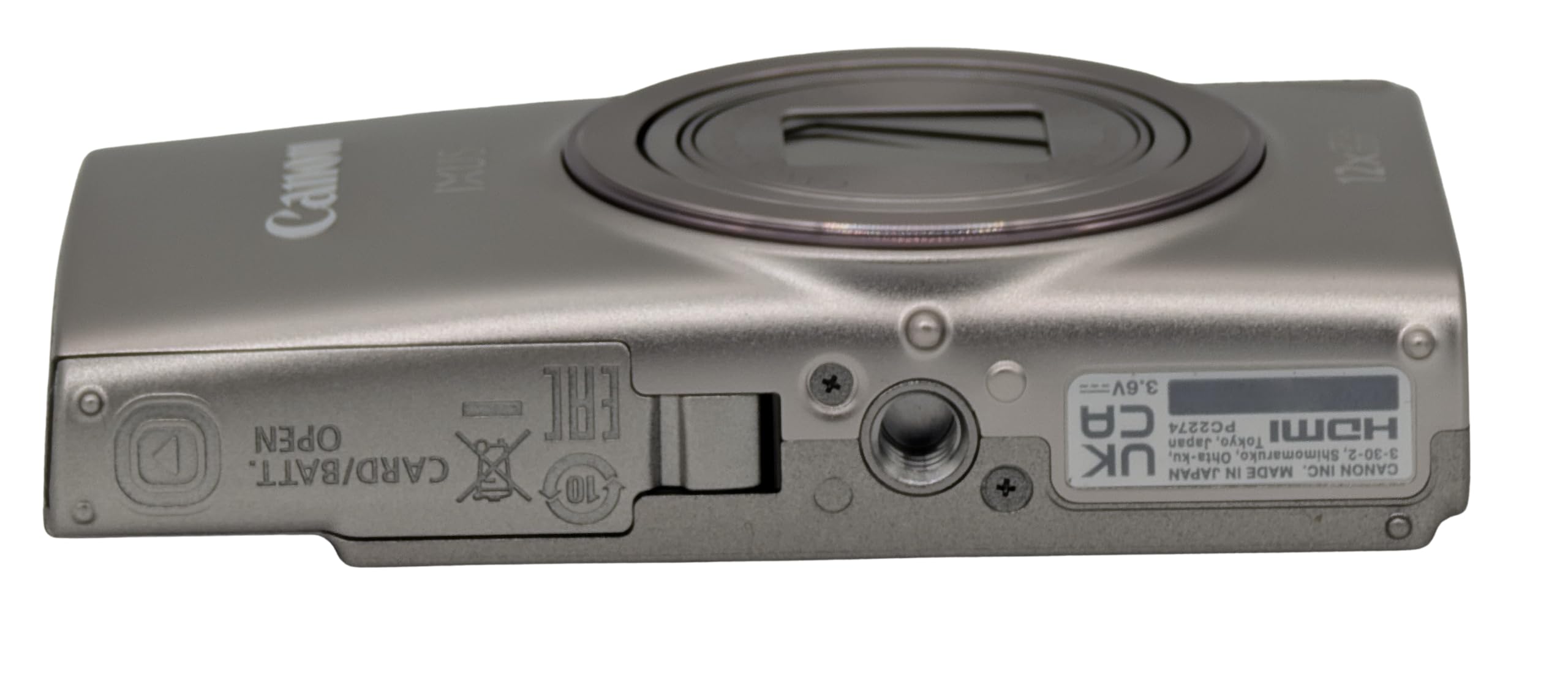 Canon IXUS 285 HS A Cámara compacta Digital 20,2 MP, Zoom óptico 12x, vídeo Full HD, Wi-Fi, NFC, cámara de Fotos para Viajes y Uso Diario - Plata