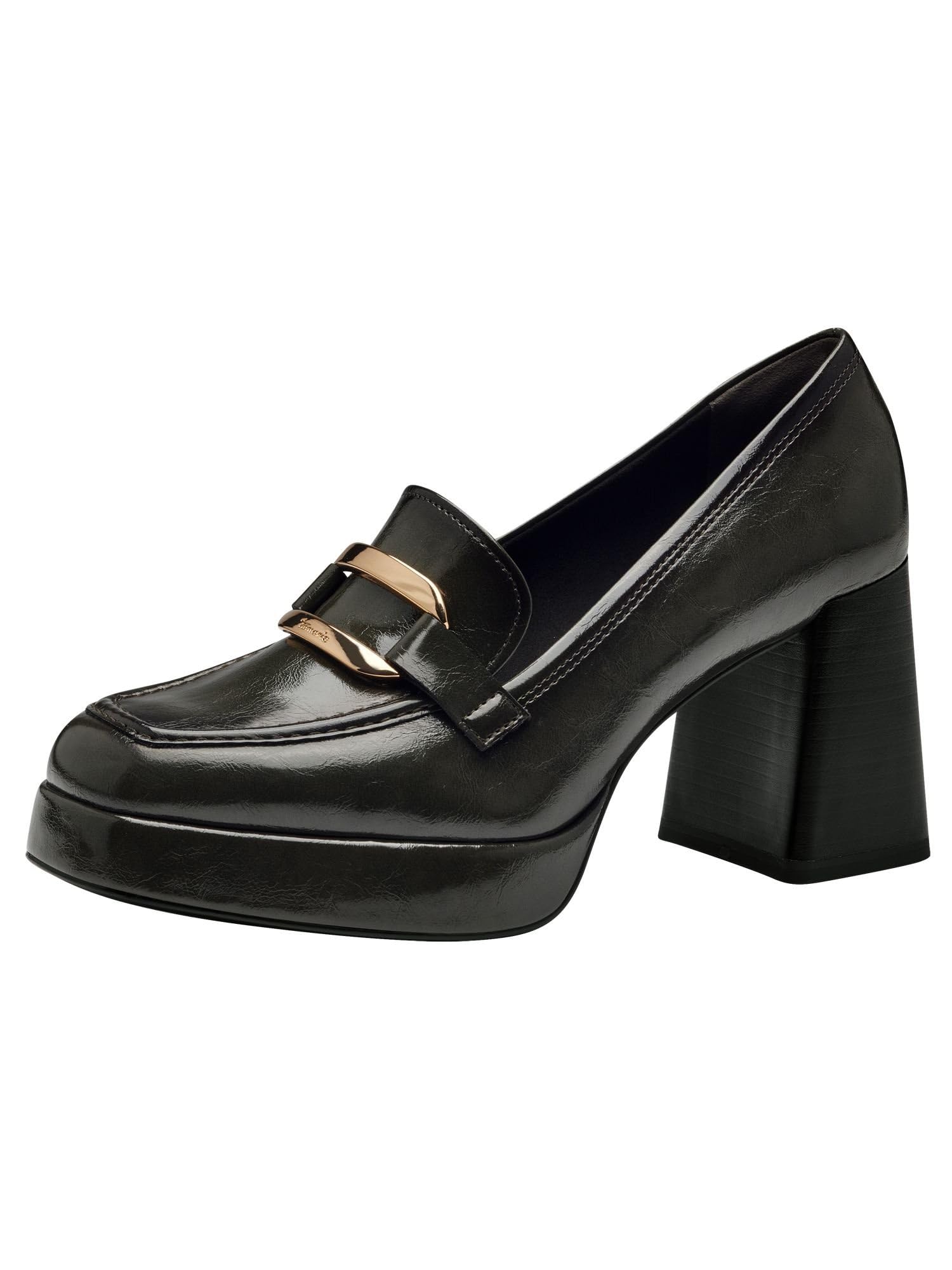 Tamaris Women's Trotteur Block Heel, Olive, 7.5 UK