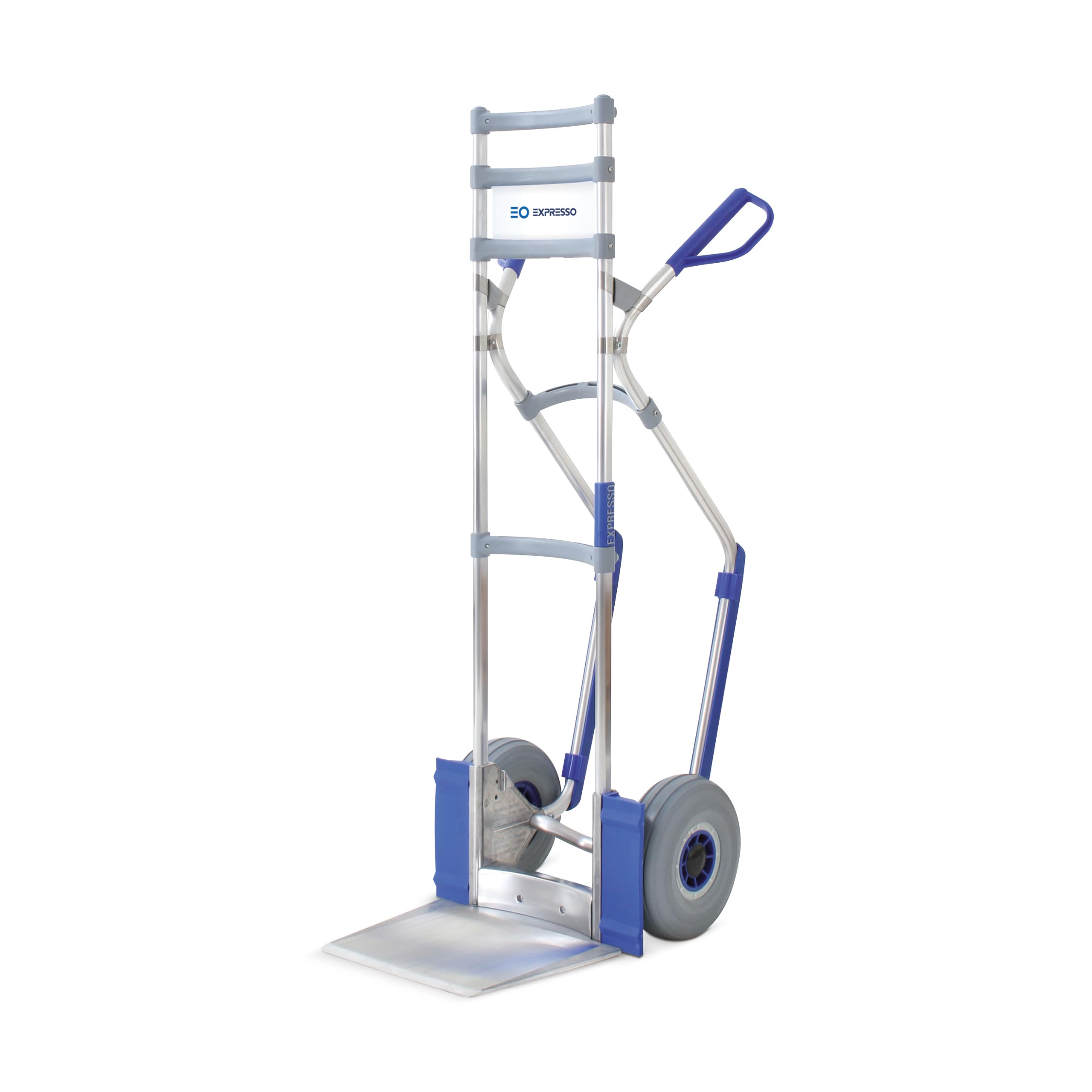 Vollmontierte EXPRESSO Alu Profi- Sackkarre für Säcke, Rollen & Kartons AE201525 / 250kg / pannensichere Vollgummireifen/Schaufel L 30 x B 30,5 cm