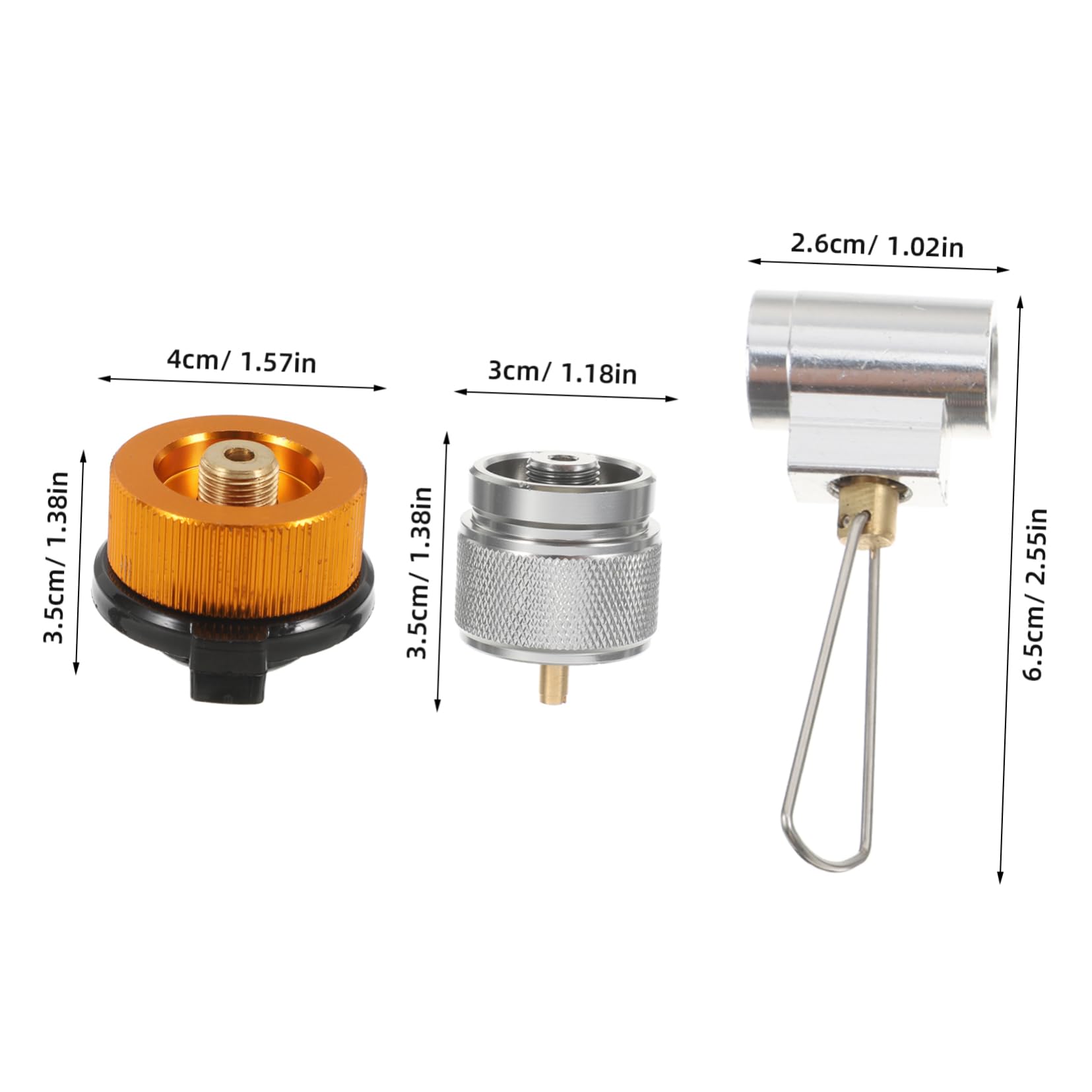 ORFOFE Safe Stove Refill Set Leakproof Canister Shifter Adapter Outdoor Gas Refill Valve for Camping Gear