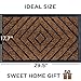 Ubdyo Extra Durable Doormat Outdoor - Rubber Outdoor Doormat - (30x18) - Brown - 1 pack