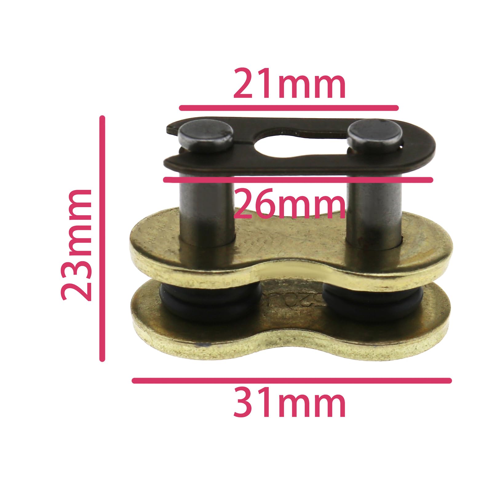 OTOTEC Collegamento Catena 520H DID Per Moto Dirt Bike - Master Link Gold Con Clip - Foto 3