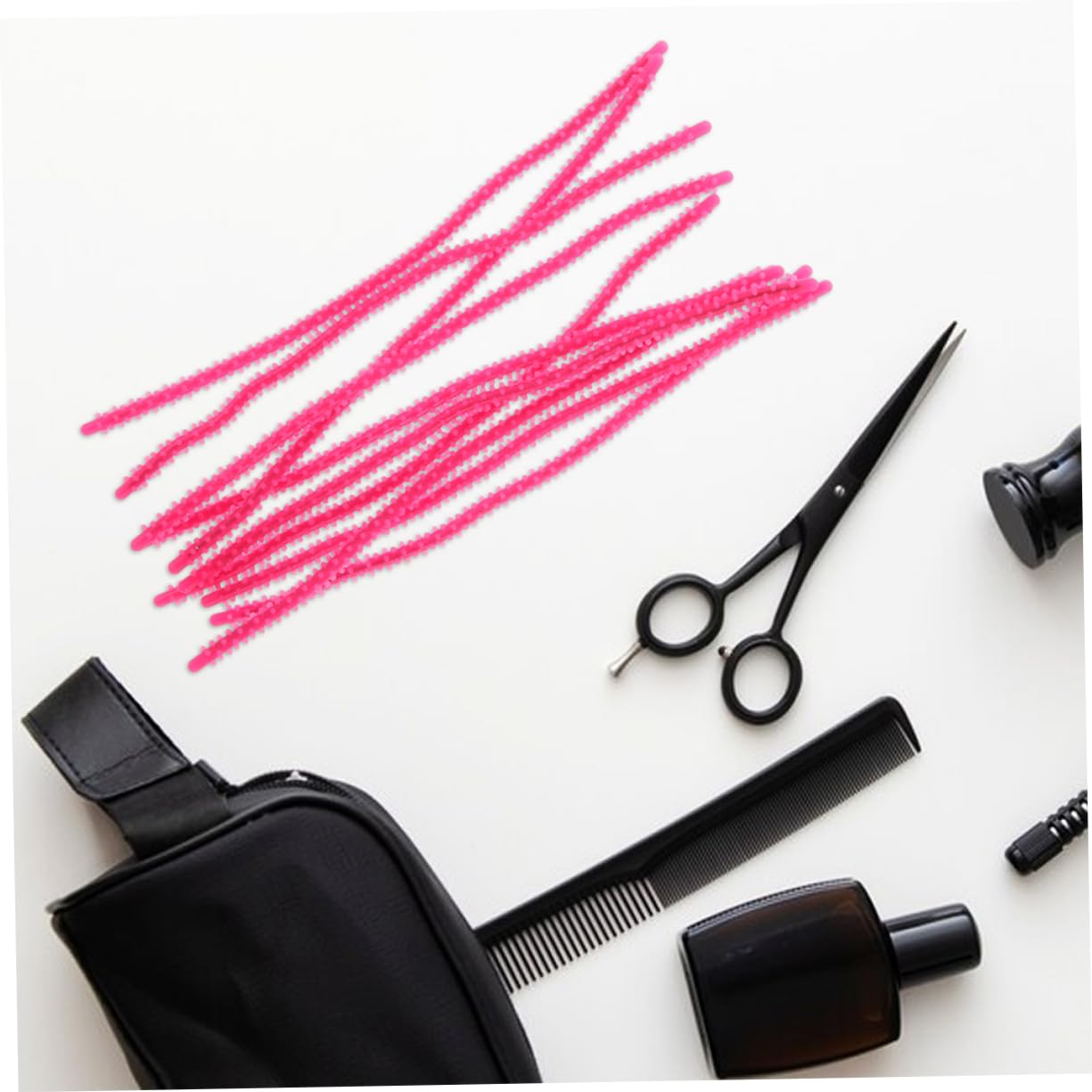 40 Pezzi Perm per Spirale Strumenti Arricciacapelli per Donne Perm per Corti e Lunghi Facili Usare e Comodi Silicone Rosa