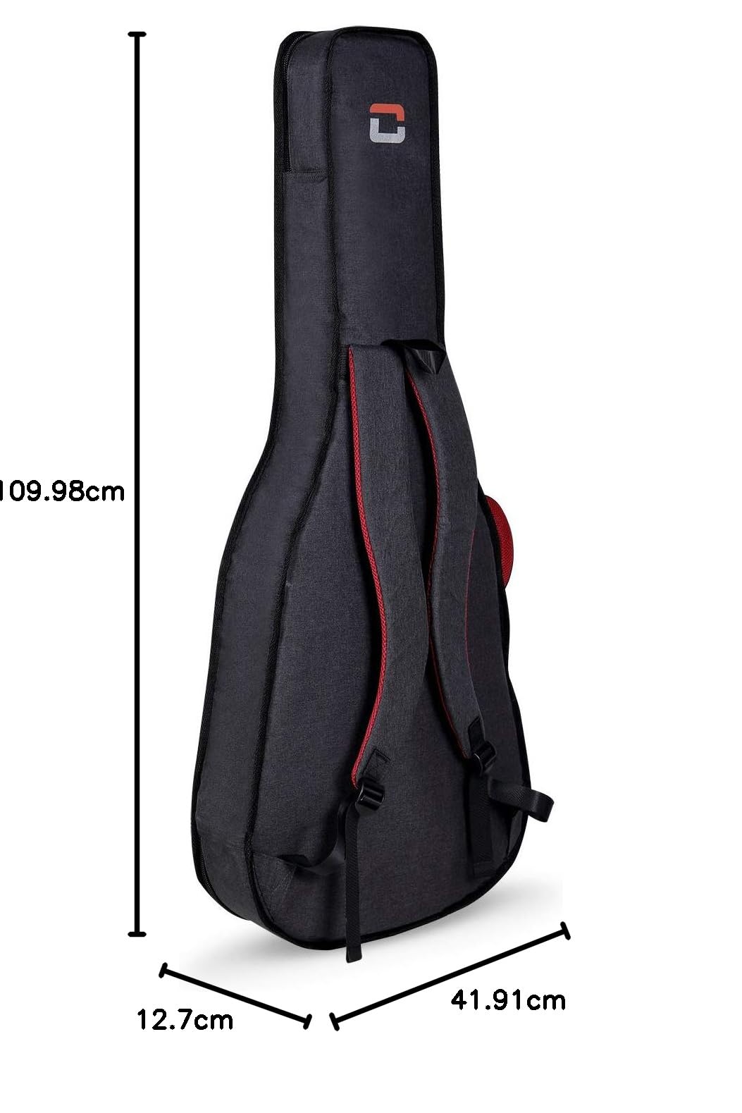 Crossrock Mochila Acolchada de 10 mm Estilo Dreadnought para Guitarra (CRSG107DDG)