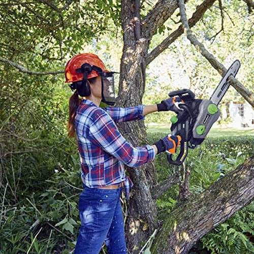 Chainsaw Helmet with Safety Face Shield and Ear Muffs, Helmet for Chainsaw Use Safety Helmet Removable Anti-Fog Goggles - Image 3