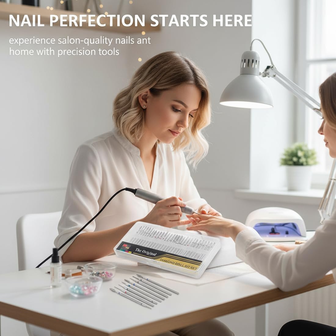 30 PCS Punte Professionali per Fresa Unghie in Diamante, Accessori in Carburo di Tungsteno per Rimozione di Gel, Acrilico e Cuticole, Ideali per Manicure e Pedicure