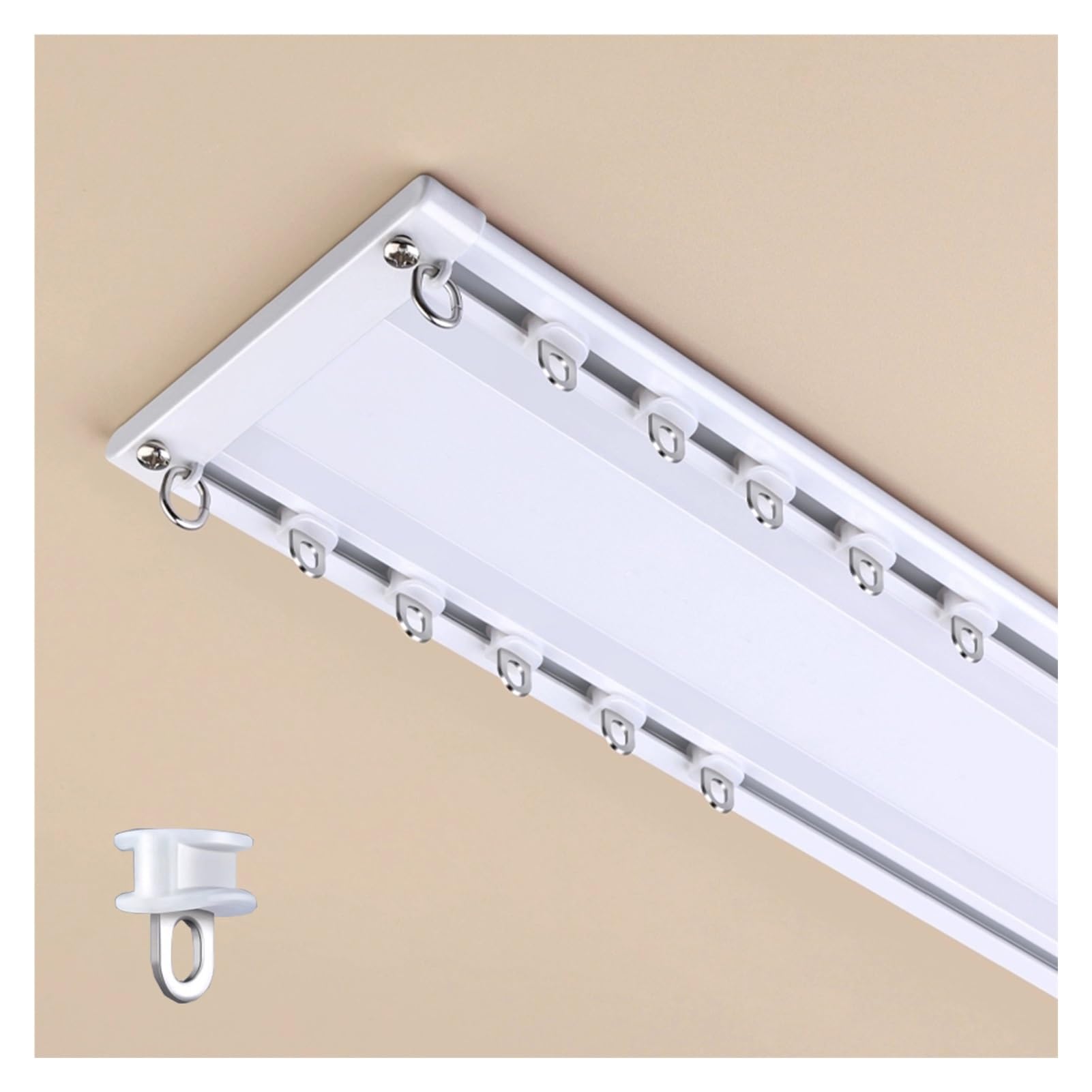 Rail rideau double plafond résout le vis-à-vis en salon