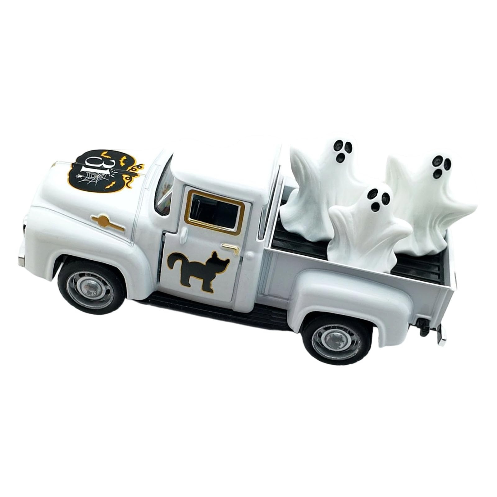 Elnwnnkc Miniature Antique Haunted Truck Model Decoration Ghostly Ornament Shelf Display Farmhouses Home Accent Ghostly Metal Truck