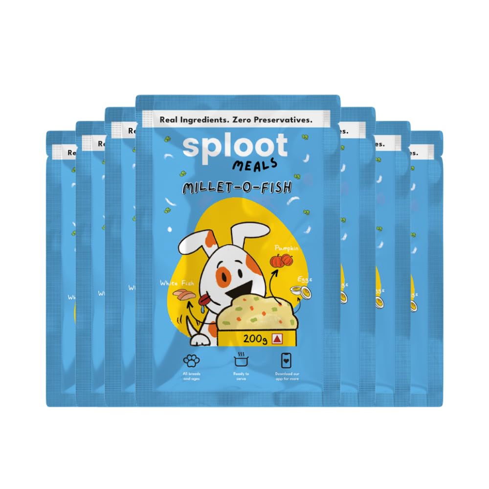 See full amazon price history chart for Sploot Natural Wet Dog Food - Millet - O -Fish - Pet Food for Adult and Puppy Dogs - No Preservatives and Chemicals - White Fish and Millets - 200gms Each (Pack of 7) Sploot Natural Wet Dog Food - Millet - O -Fish - Pet Food for Adult and Puppy Dogs - No Preservatives and Chemicals - White Fish and Millets - 200gms Each (Pack of 7) (B0BN8DQJV4) Amazon Price History, Amazon Price Tracker