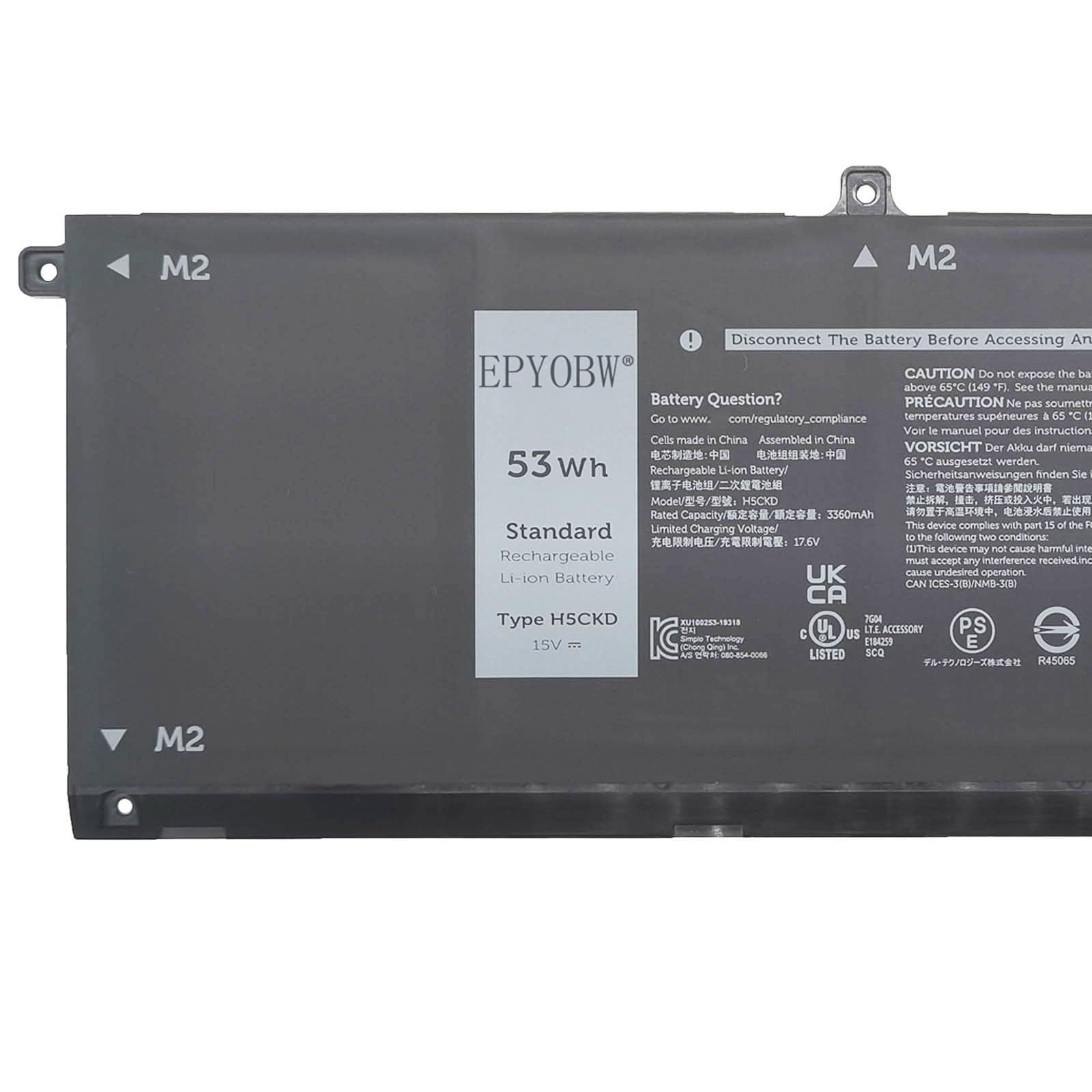 バッテリー◎ フルHD 15 富士通 i5-4 SSD128GB オフィス Amazon.com: EPYOBW H5CKD Laptop Battery 53Wh 15V Compatible with