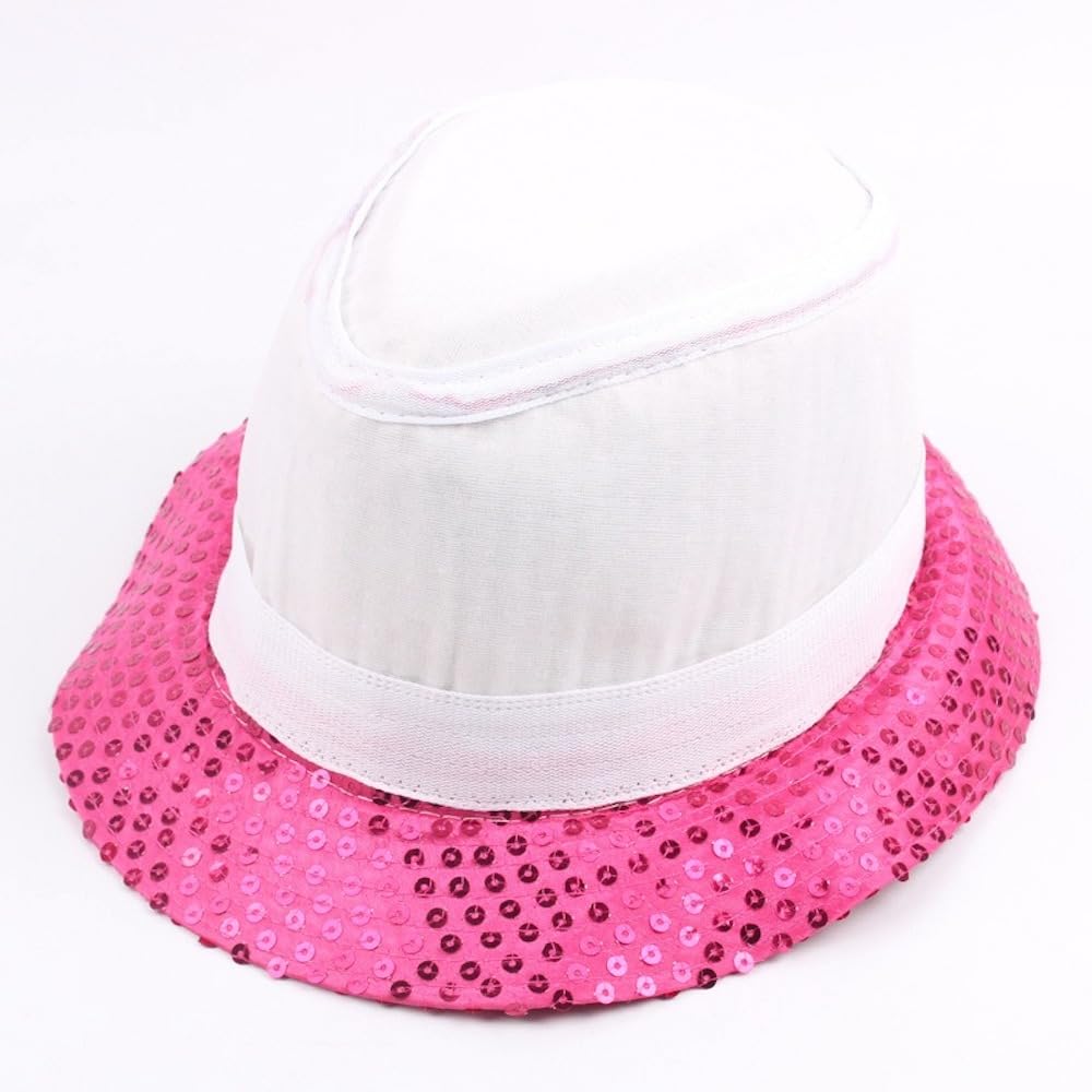 Anevous Men's Sequin Hat, Glitter Party Hats, Adult Sequin Hat, Stage Hat for Costume Accessories Costume - Image 3