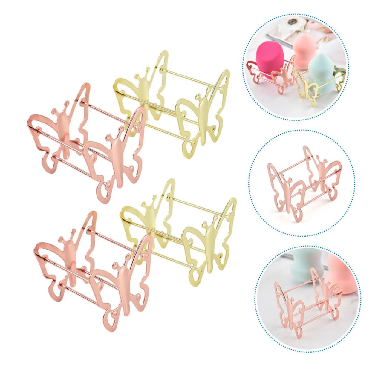 FRCOLOR 12pezzi Per Puff Makeup Rack Per Puff Per Asciugatura e Conservazione Colori Per