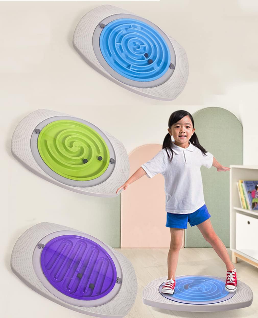 Children's Balance Board for Maze Home Sensory Balance Training Equipment Can Bear 100 kg Kindergarten vestibular Disorder Sports Toys