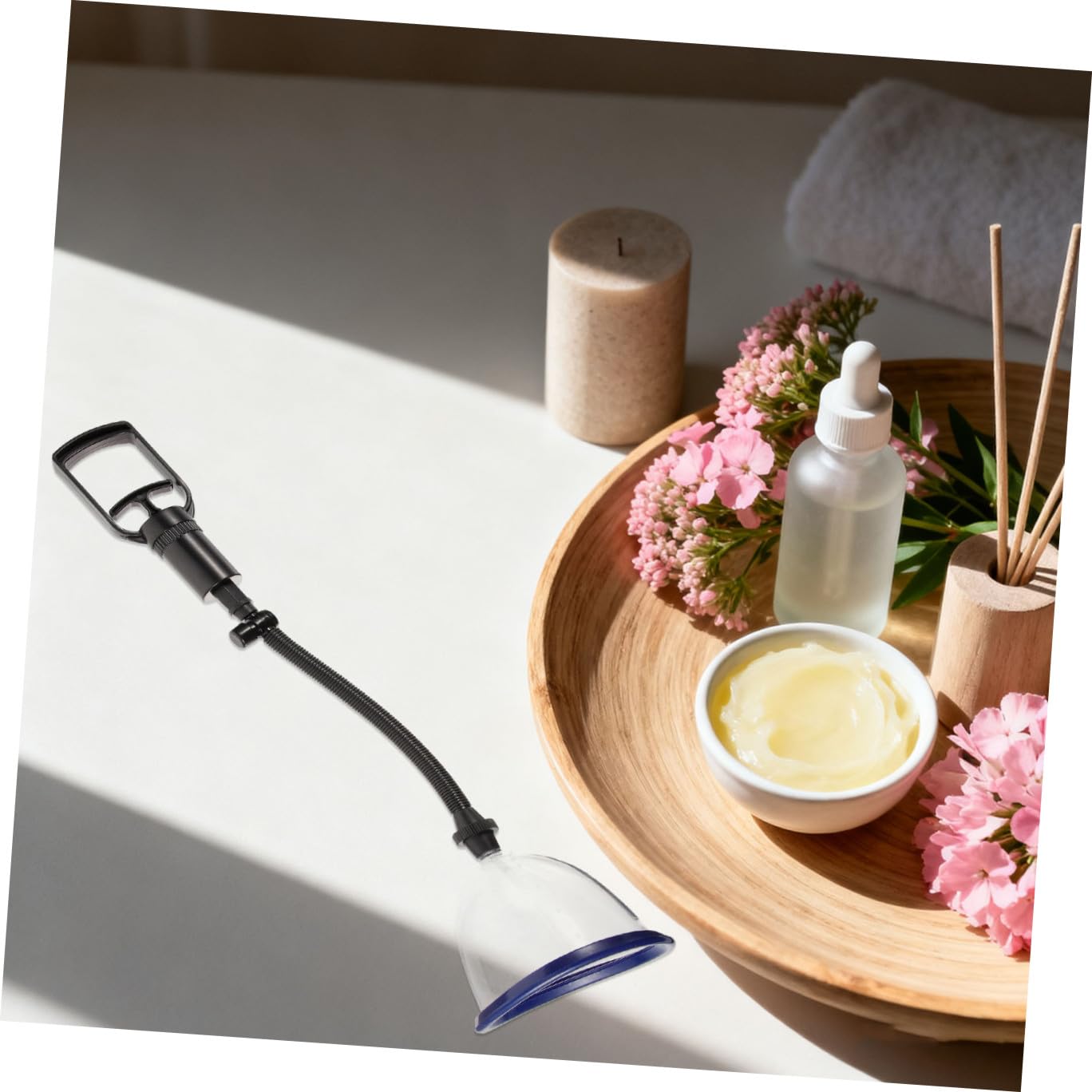 Manuels en Plastique et Caoutchouc, Ensemble de Massage à Tirage Manuel pour Spa à Domicile et Salon, Adaptés aux Points D'acupression