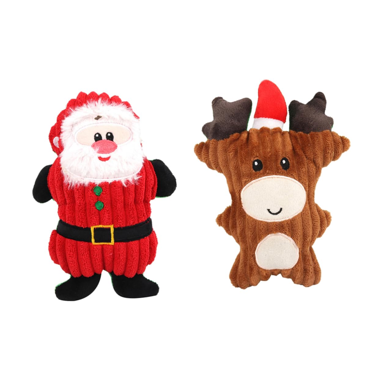 Toddmomy 6piezas Juguetes De Sonido De Ciervo De Peluche para Mascotas Juguetes De Masticar y Jugar Diseño Navideño Varios Estilos para Perros y Gatos