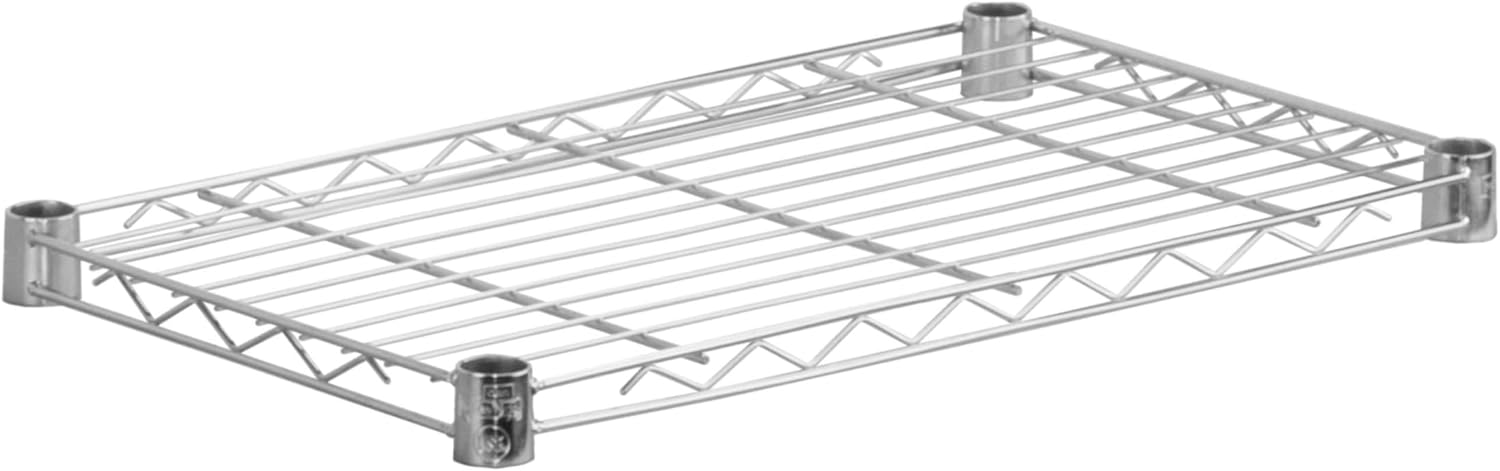 Honey-Can-Do SHF250C1424 Steel Wire Shelf for Urban Shelving Units, 250lbs Capacity, Chrome, 14Lx24W 250lbs per shelf Chrome 14x24
