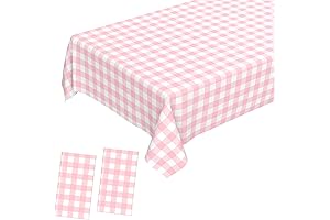 2 Pcs Pastel Plaid Tablecloth