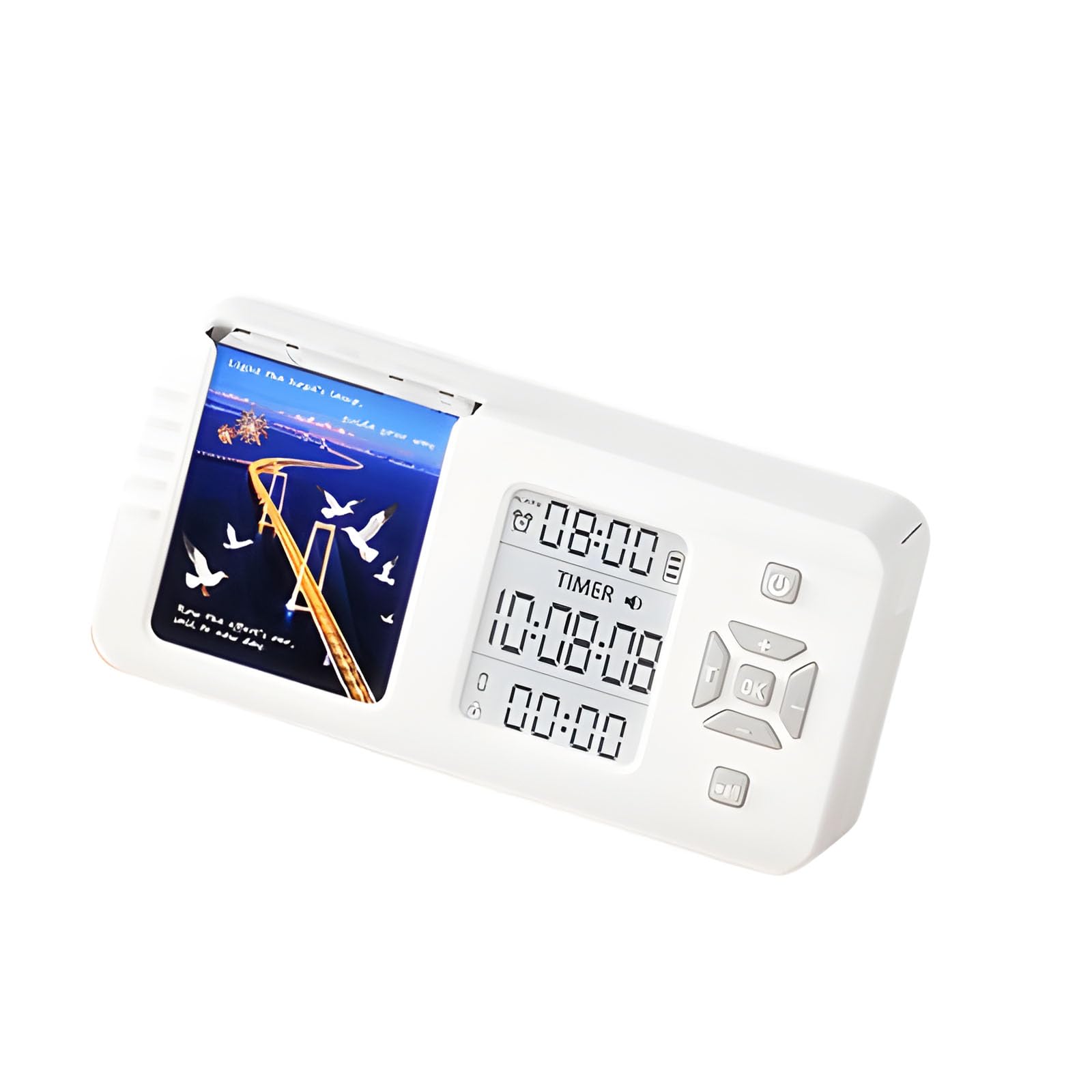 Réveil numérique ABS fin horloge de chevet avec minuterie correcte