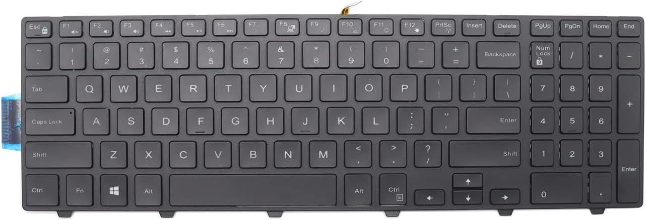 Abakoo Backlit Keyboard Replacement for Dell Inspiron 15 3000, 5000, 7000 Series Laptop - USB, QWERTY, 104 Keys