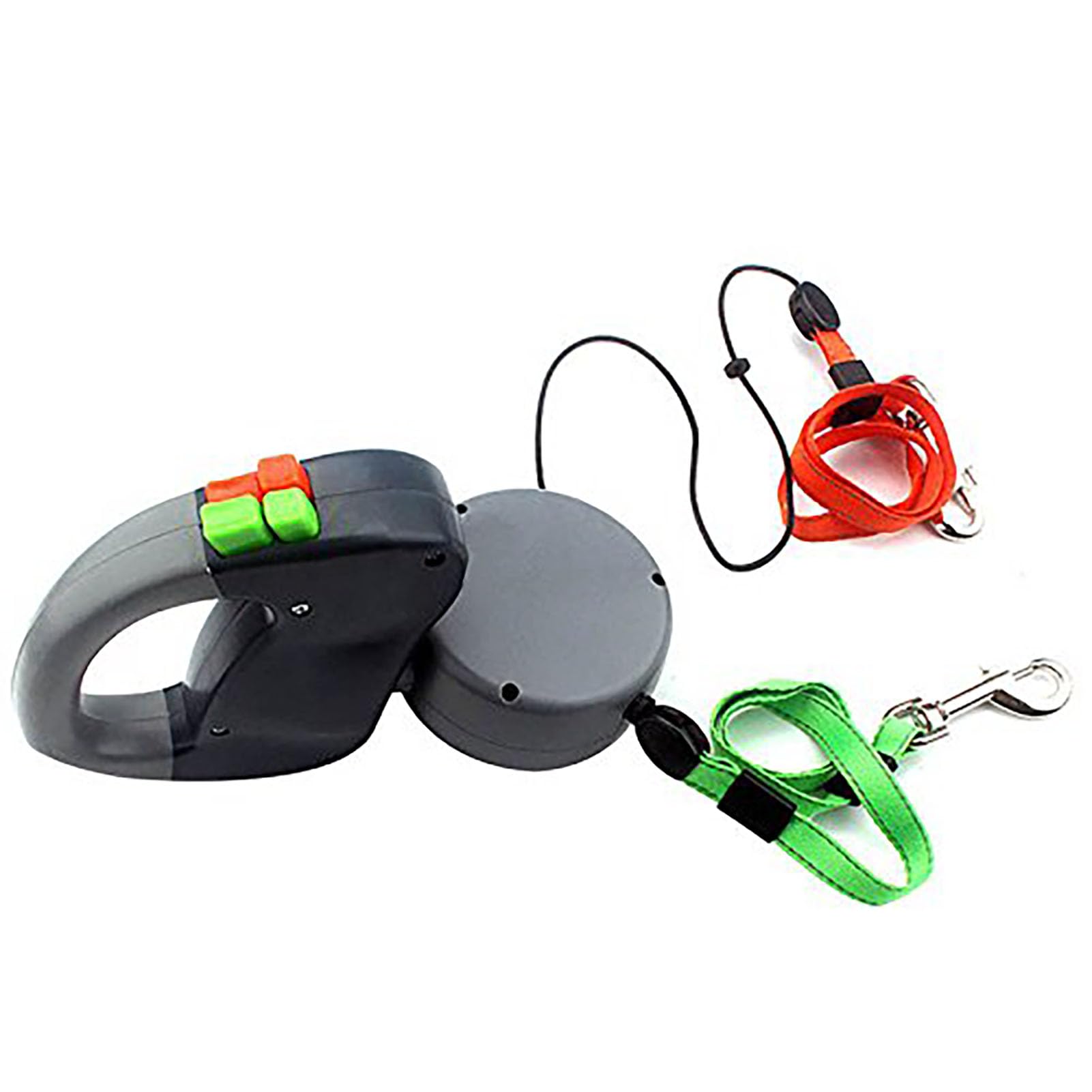 Laisse Double pour Chien, Laisse Double rétractable, sans enchevêtrement, 3 m de Long, Laisse pour Chien de Grande, Moyenne et Petite Taille pour Promener Deux Chiens jusqu'à 40 LB par Chien