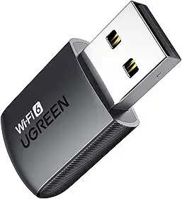 UGREEN Adaptador WiFi para PC de mesa, AX900 USB WiFi 6 adaptador com banda dupla de 5GHz/2,4 GHz, driver integrado para Windows 10/11