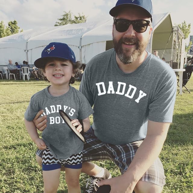 Image of Dad and Son Matching Shirts Daddy and Me Family Matching Outfits Daddy's Girl T-Shirt Father'Day Graphic Tee Tops