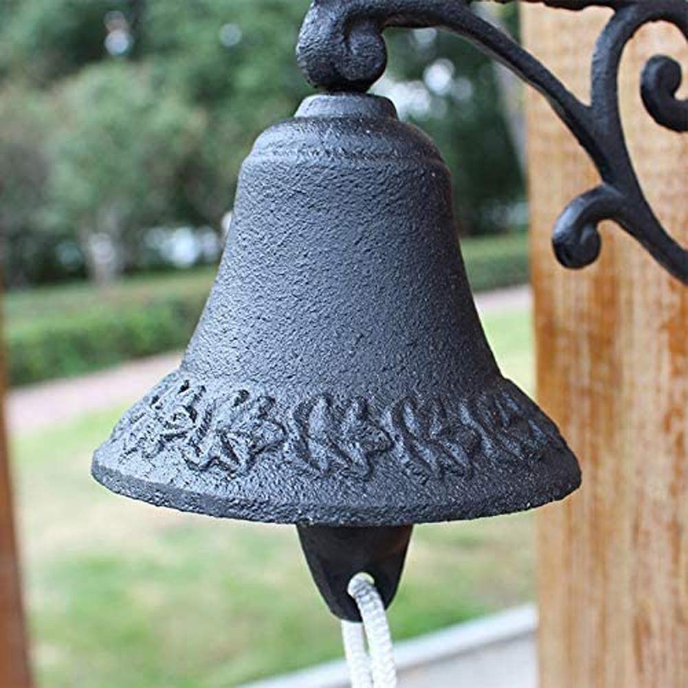 Cloche De Porte Vintage En Fonte, Motif Coq, Couleur Verte, 14 Cm