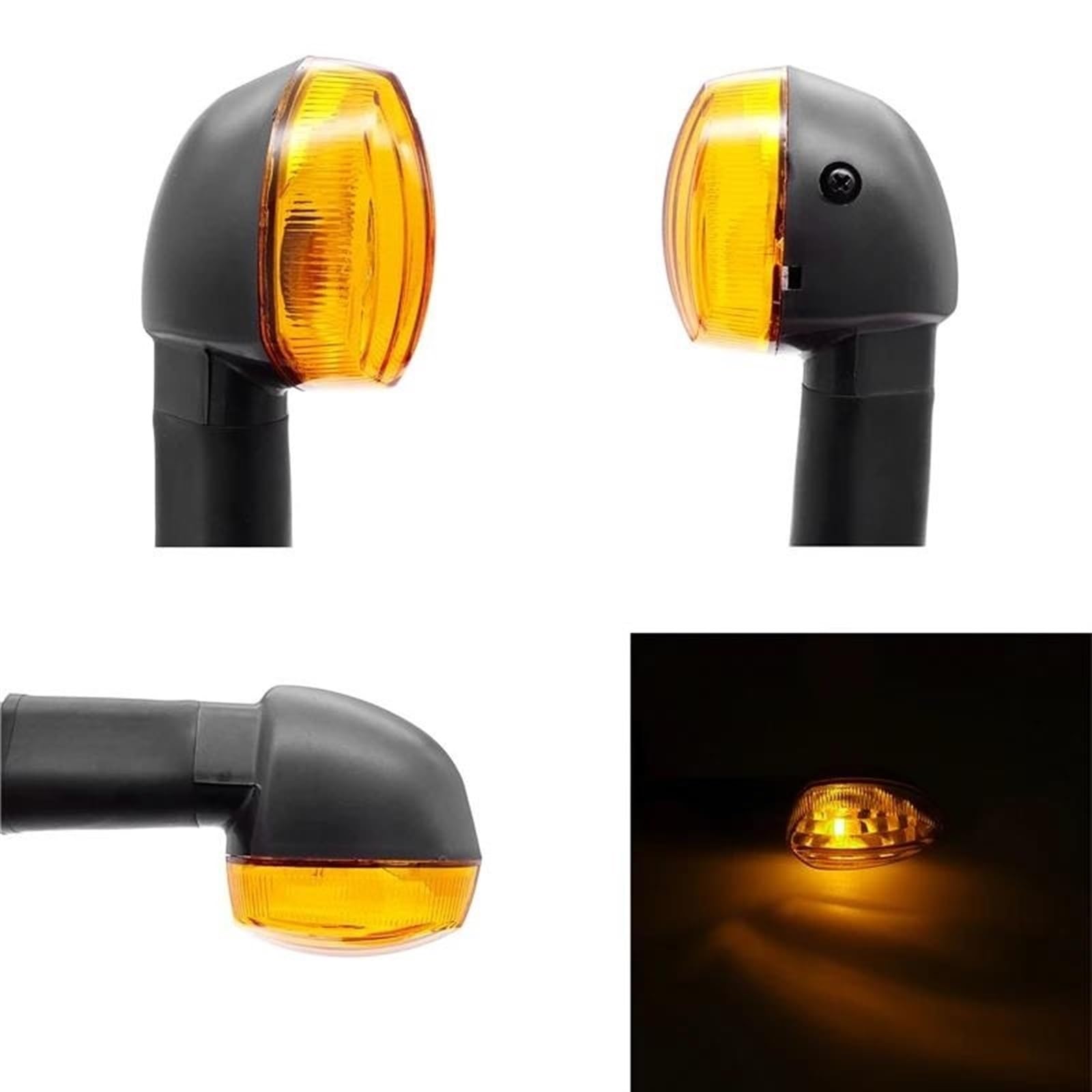 1 Paio Indicatore di direzione Posteriore Anteriore Moto Indicatore Luminoso Ambra Lampeggiante per Y&amaha MT10 MT07 MT09 Tracer FZ-07 YBR125 Indicatori di direzione