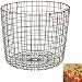 Antique Pewter Basket with Copper Handles - Extra Large Round