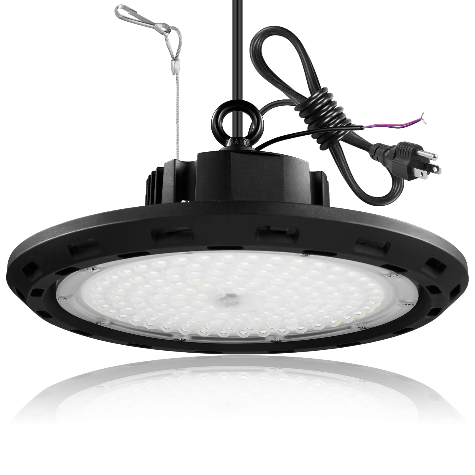 High Bay Light 150W LED Shop Light 6500K Garage Light IP65 Shop Light 15000LM Commercial Light is Suitable for Workshop, Factory, Garage, Warehouse, Shop, Barn.