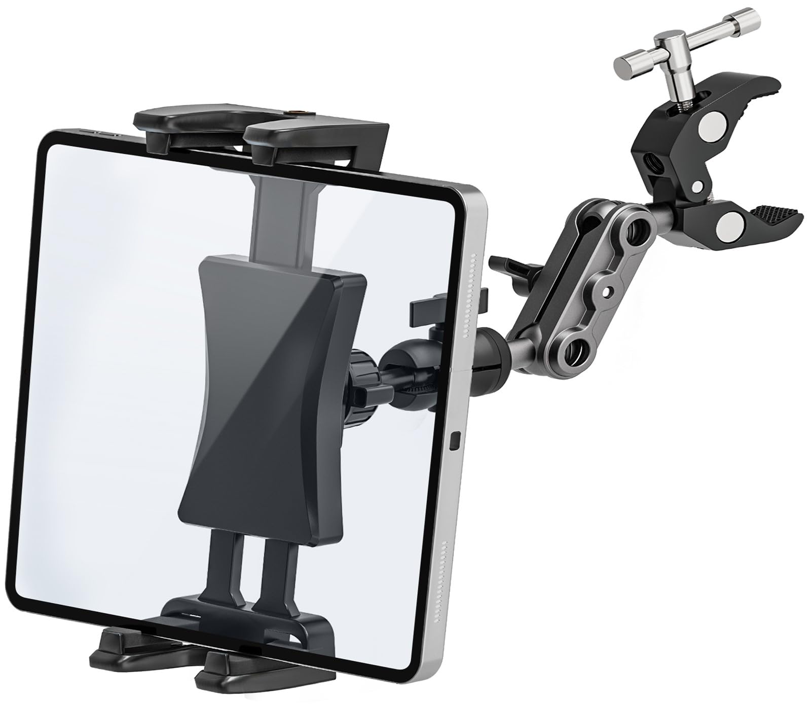Tendak Supporto per iPad per Cyclette Regolabile a 360 Gradi Compatibile con iPad Pro Air Mini Samsung Galaxy Tab Tablet 4,7-12,9"