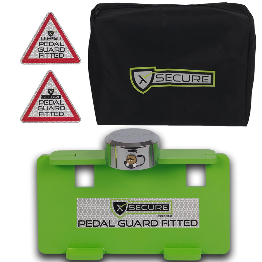 X Green Pedal Guard Lock Protector Anti-Theft For Ford Transit Mk7 2006-2014
