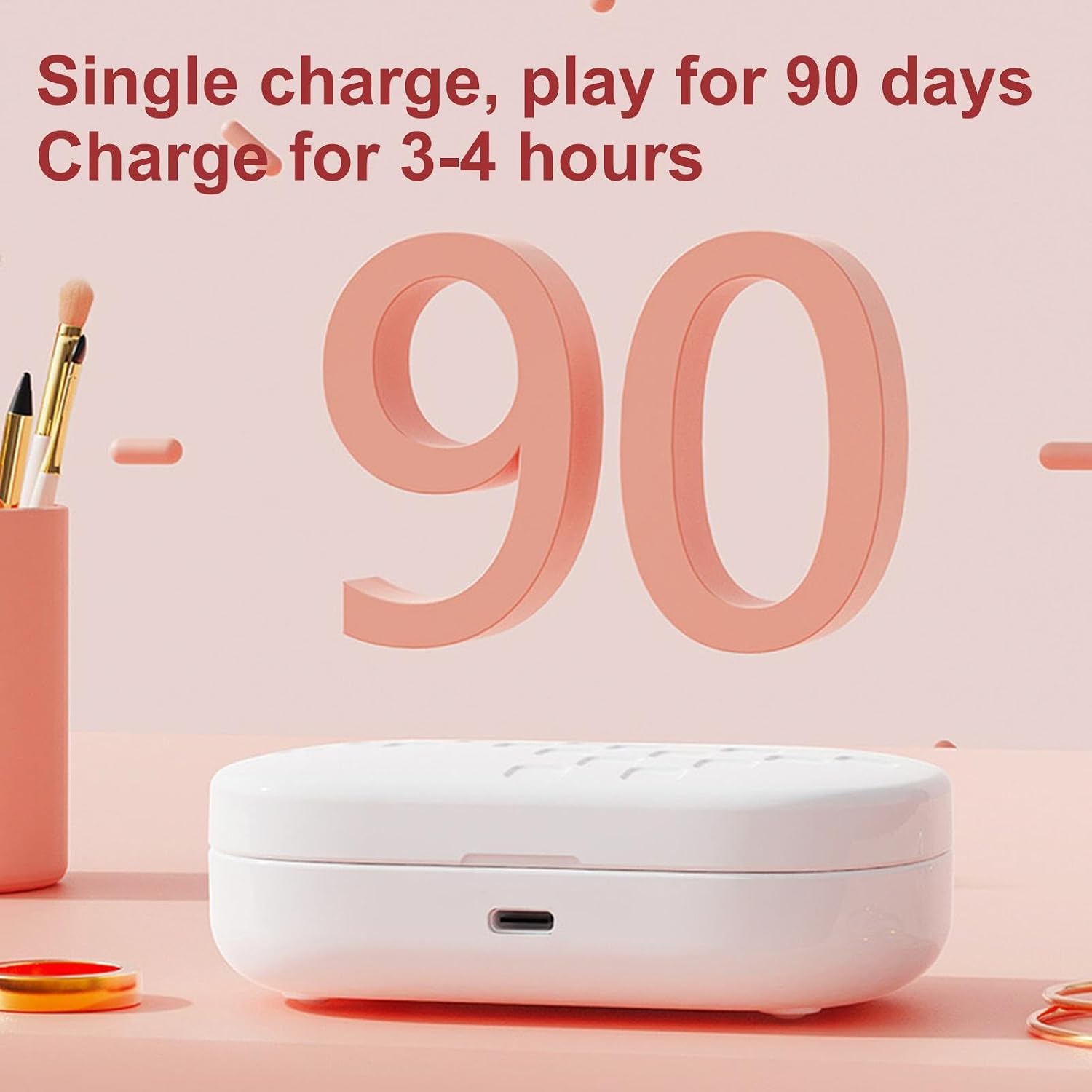 Ultrasonic Lens Cleaner Machine - Portable Rechargeable Contact Lens Cleaning Device, Intelligent 5 Mode LensCare System with Soak Case, Compact Ultrasonic Cleaning Equipment for DailyLens Maintenan