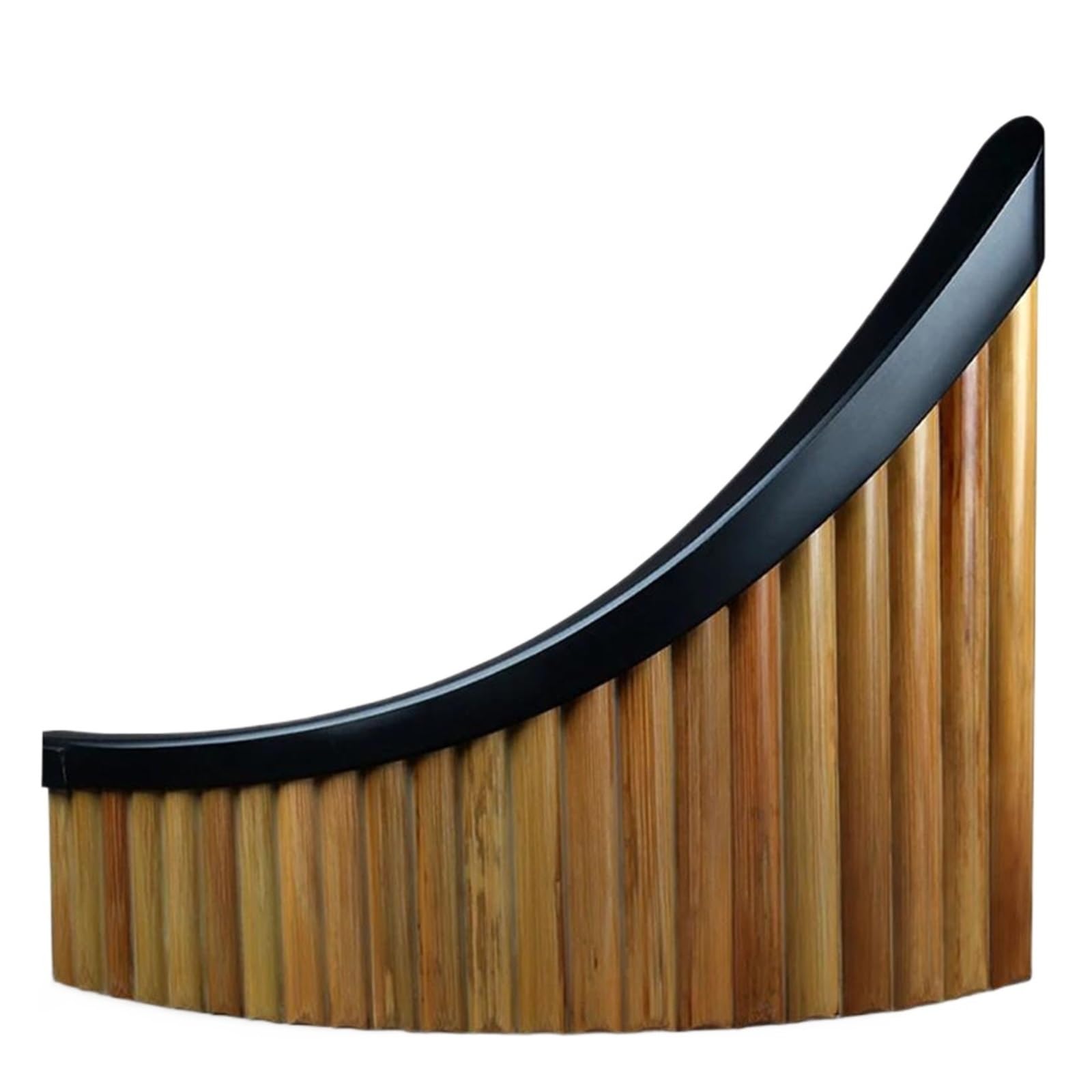 Pan Flute Instrument Flûte De Pan Gauche Droite Clé G Plateau Amovible Couleur Originale Instrument À Vent Tuyau De Poêle Fait À La Main 22 Tubes(R)