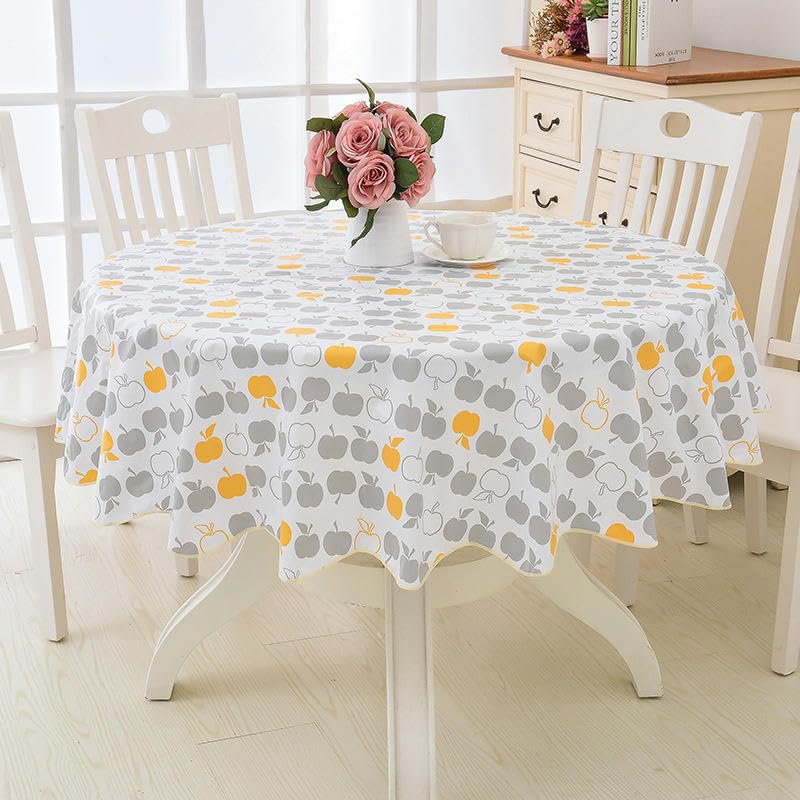 Nappe en PVC imperméable et lavable avec finitions volants en dentelle