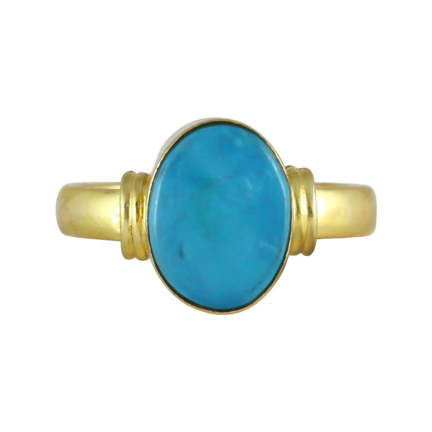 Swasti Retail Natural Firoja Turquoise Unheated and Untreated Precious Gemstone Panchdhatu Adjustable Free Size Ring for Men and Women (6.25 Ratti/5.60 Carats) (B07J67R3X7) Amazon Price History, Amazon Price Tracker