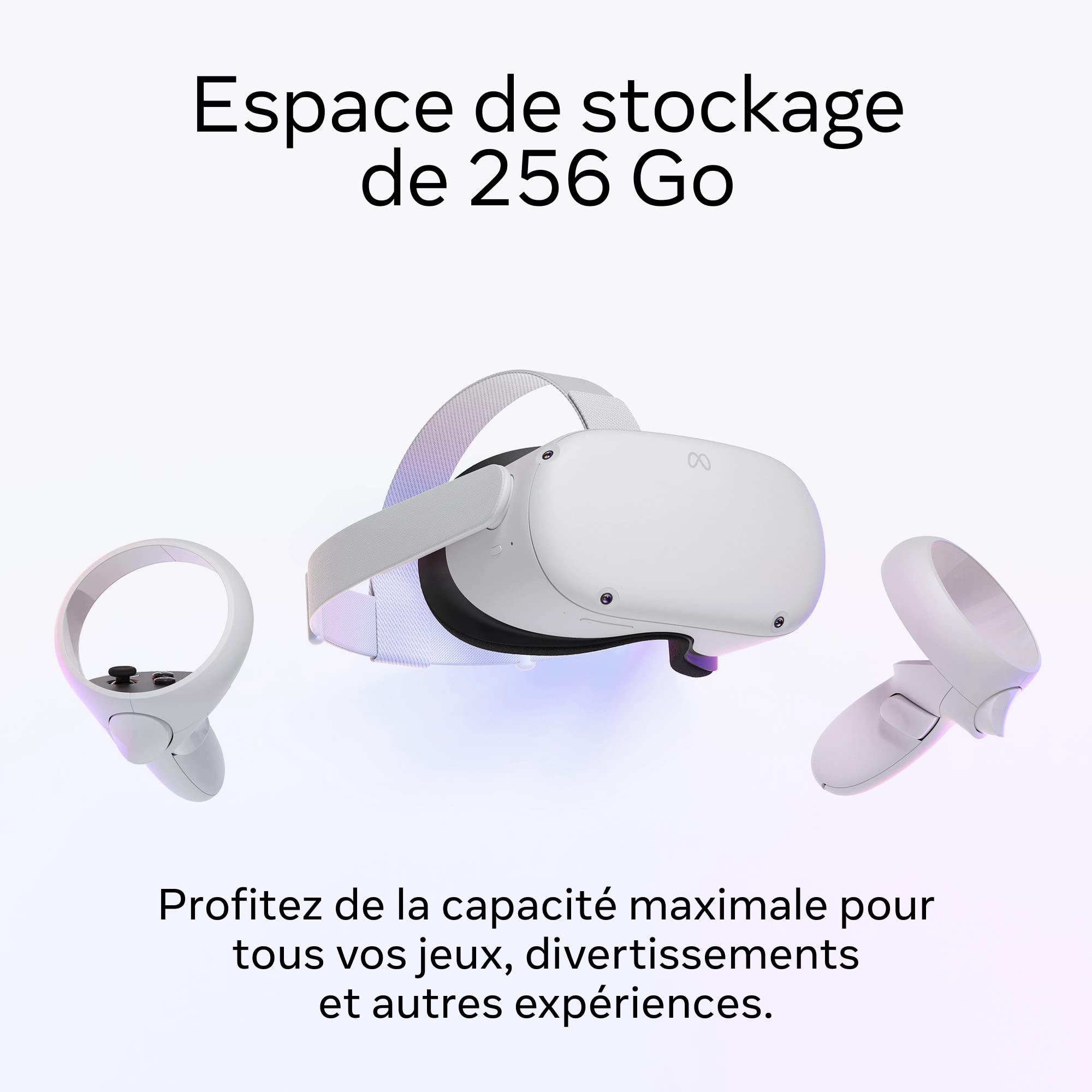 Meta Quest 2 — Casque de Réalité Virtuelle Tout-en-un Dernière Génération — 256 Go (Reconditionné)